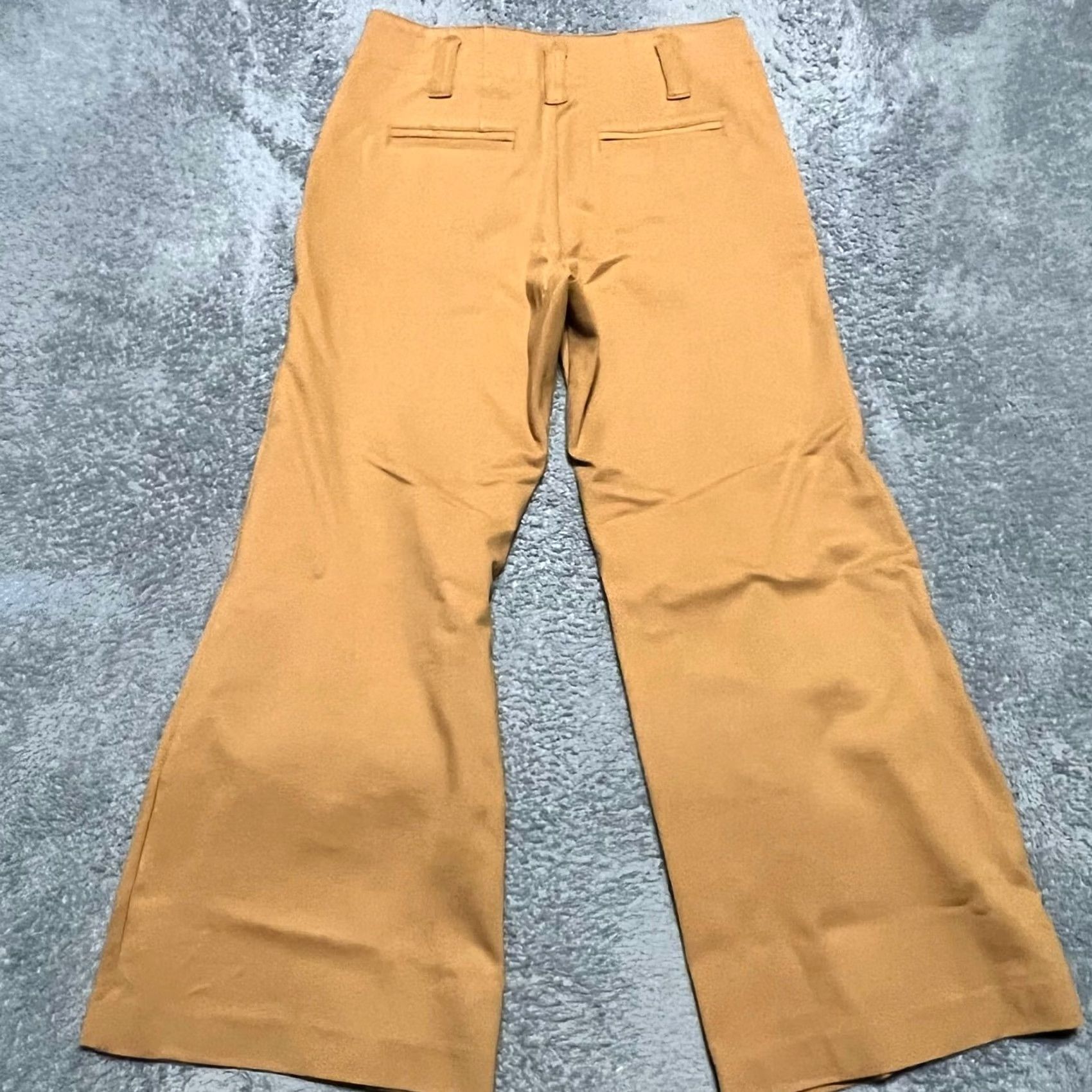 Vintage Maeve Anthropologie Pants Womens 14 Naomi Wide-Leg Flare Brown 34x28.5 The Size 36" / US 14 / IT 50 - 3 Thumbnail