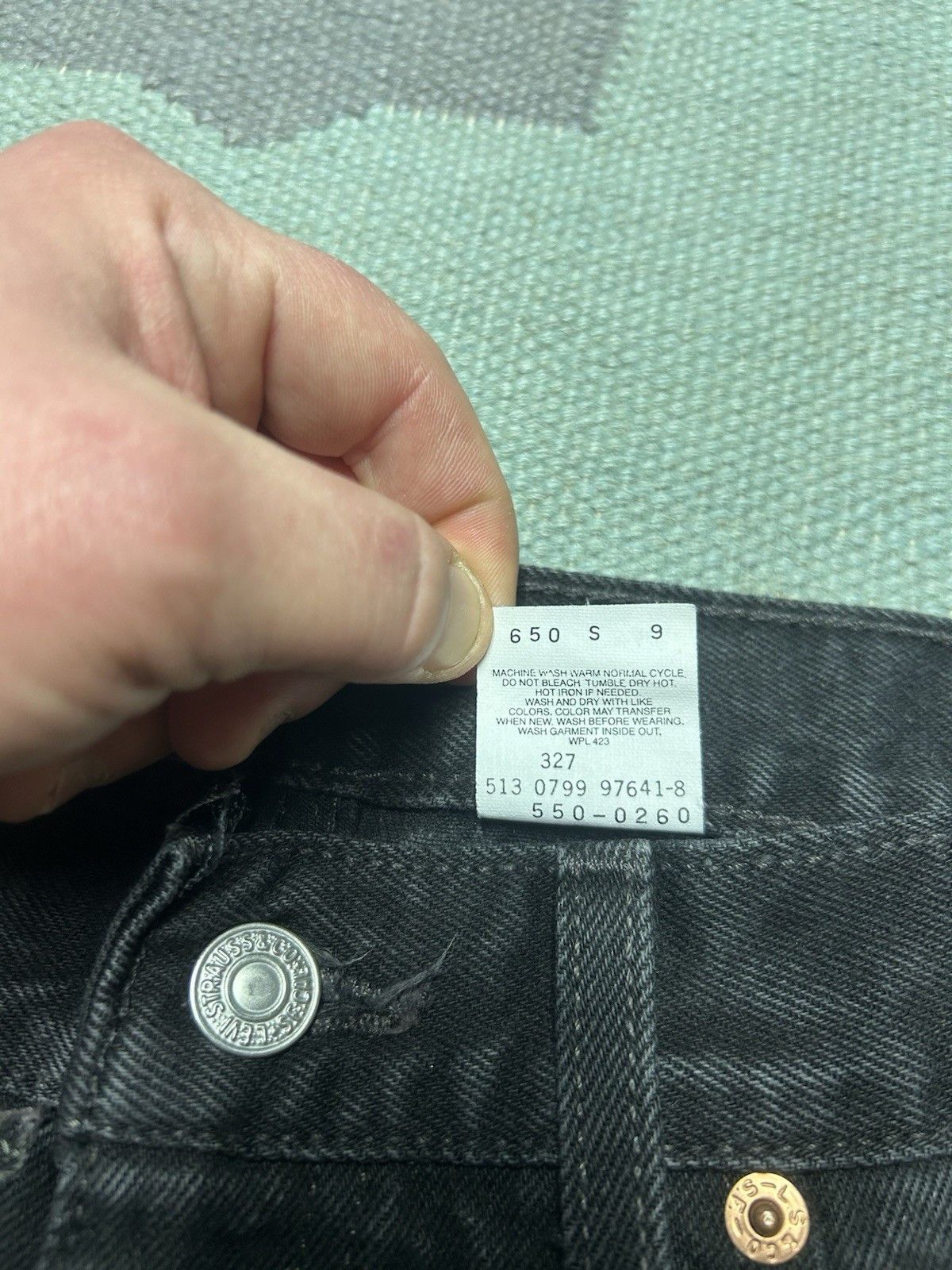 Vintage 90s Levi’s 550 jeans relaxed straight goth skater USA 32x31 Size US 32 / EU 48 - 9 Thumbnail
