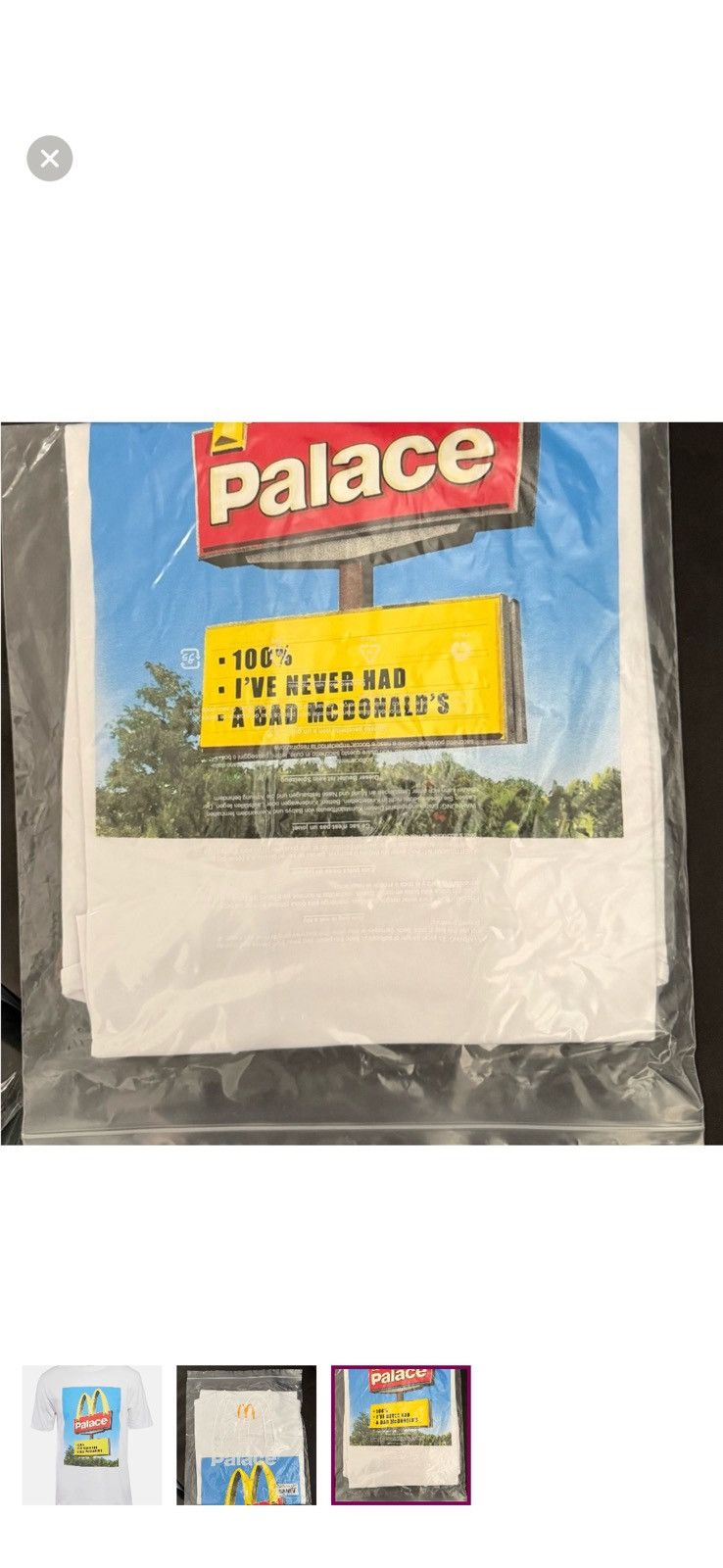Palace PALACE × McDonald's T-Shirt Limited Edition - White- Small - Size US S / EU 44-46 / 1 - 3 Thumbnail