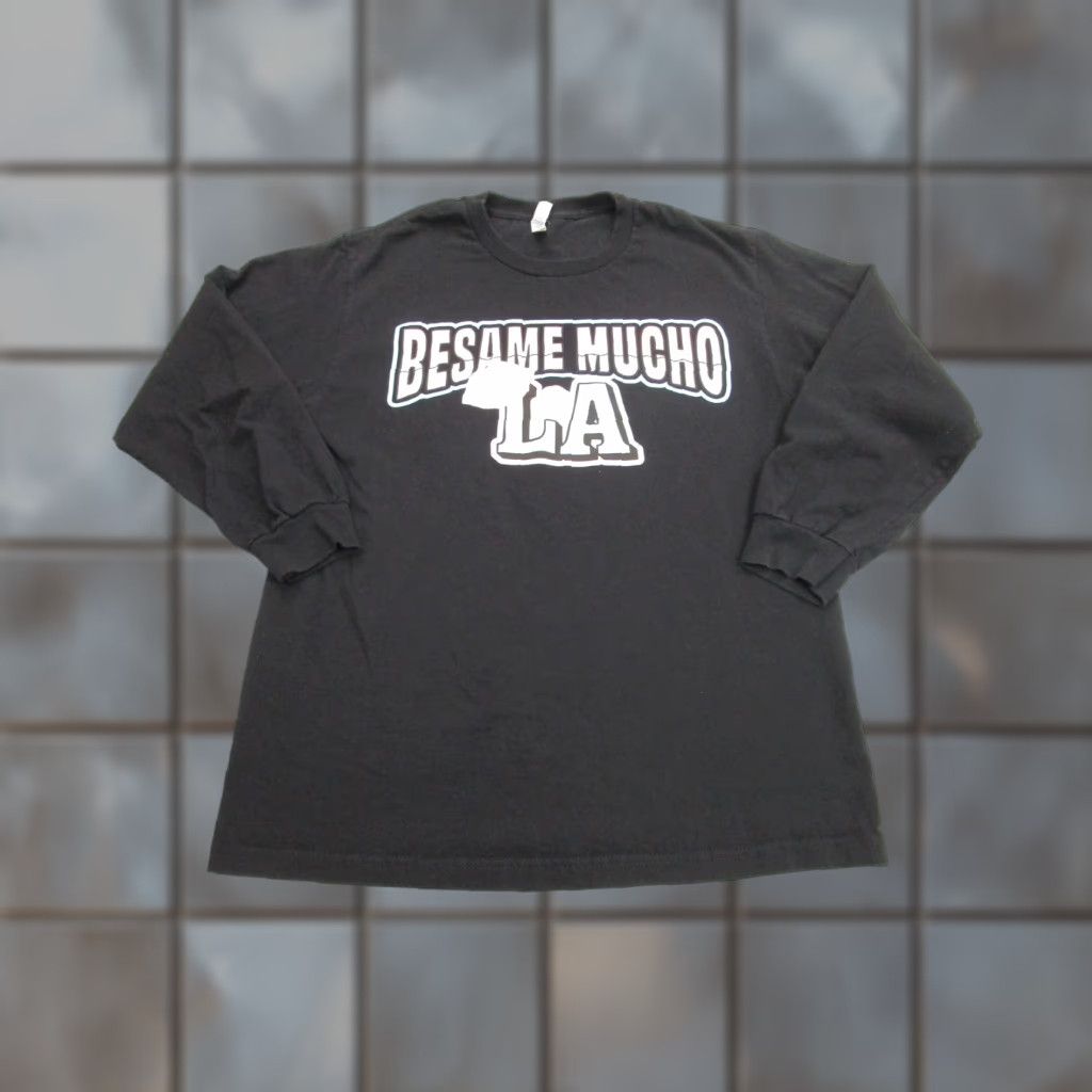Gildan Besame Mucho Fest Shirt Mens Large Black 2023 LA Lineup Mana Los Bukis Concert Size US L / EU 52-54 / 3 - 1 Thumbnail