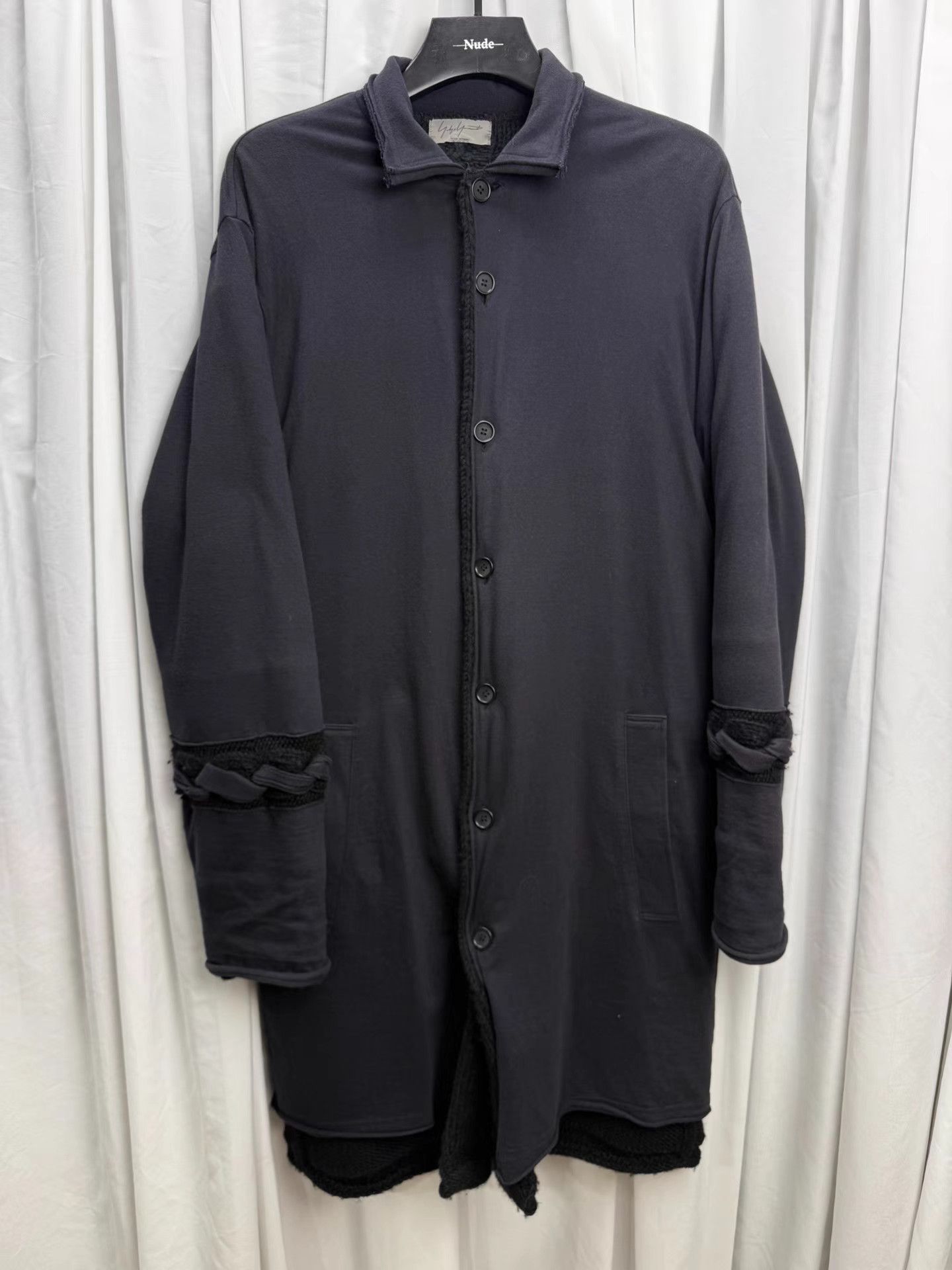 Yohji Yamamoto Yohji Yamamoto POUR HOMME Main Line Wool Lace-Up Coat K20 Size US L / EU 52-54 / 3 - 1 Thumbnail