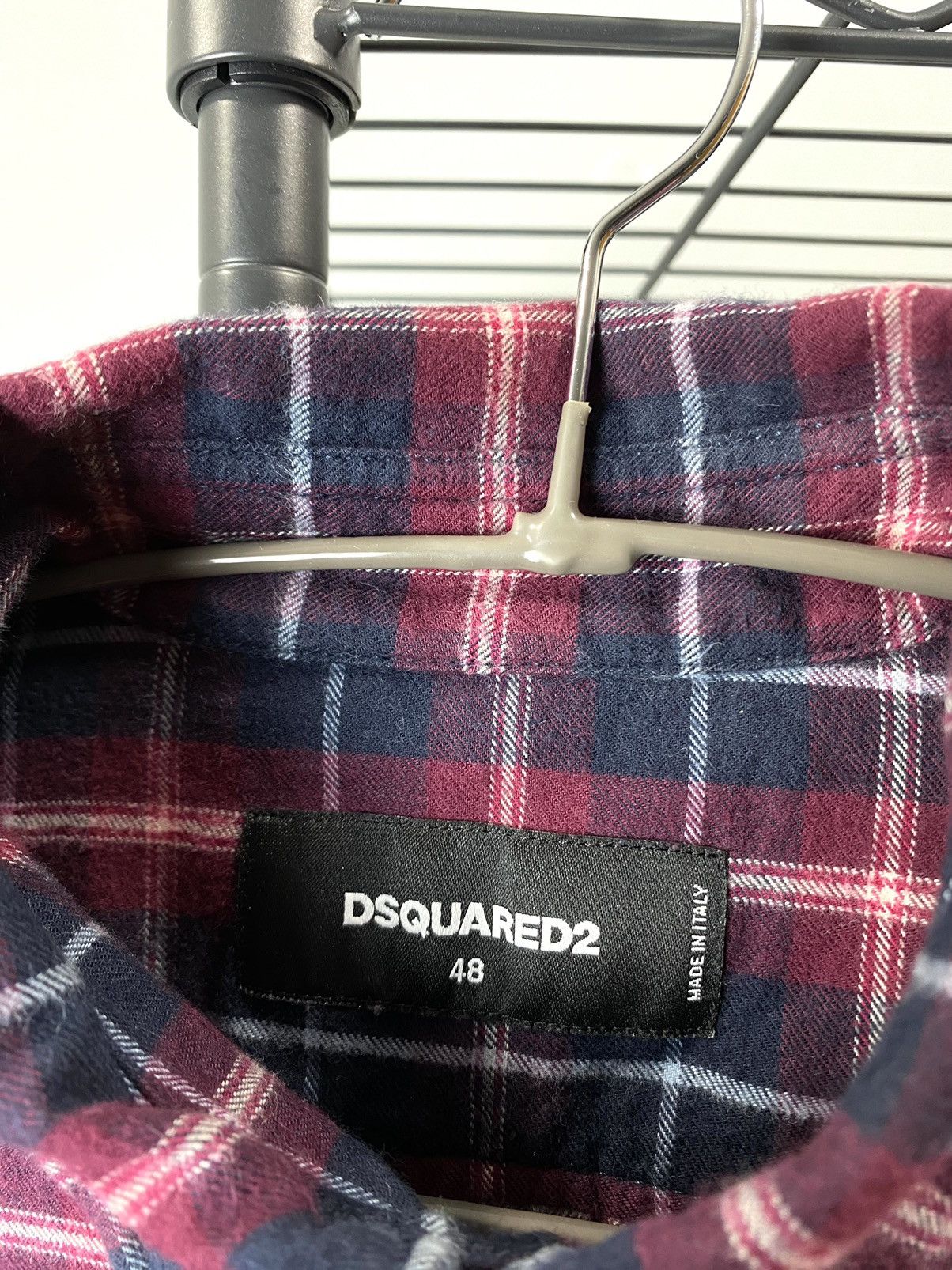 Dsquared2 Flannel Plaid Checkered Shirt Tee