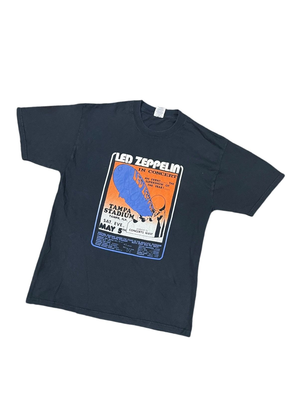 Band Tees × Led Zeppelin Led Zeppelin Tampa Stadium Tour Concert Tee Size US L / EU 52-54 / 3 - 4 Thumbnail