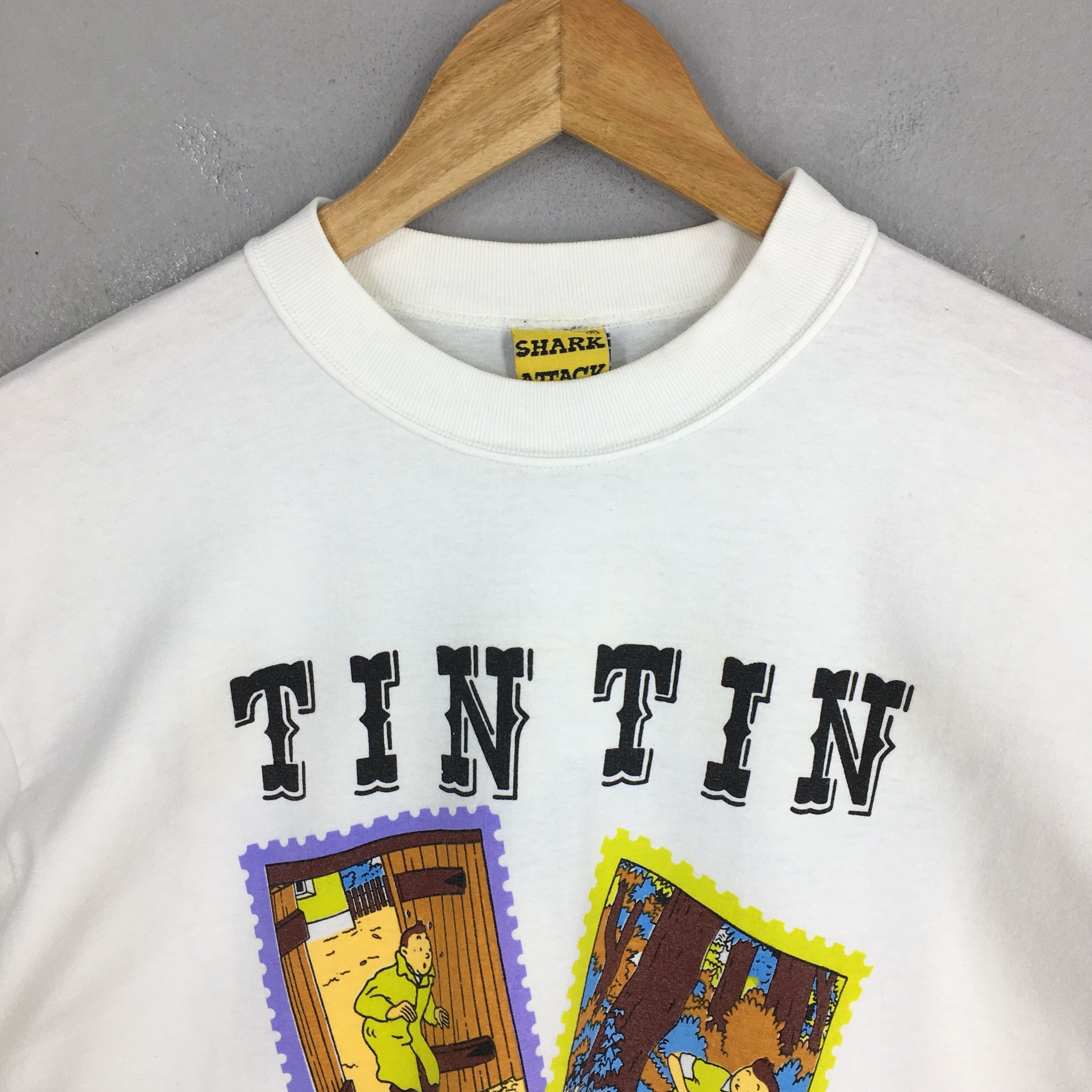 Cartoon Network × Peanuts × Vintage Vintage 90's The Adventures of Tintin And Snowy Cartoon Tee Size US M / EU 48-50 / 2 - 2 Thumbnail