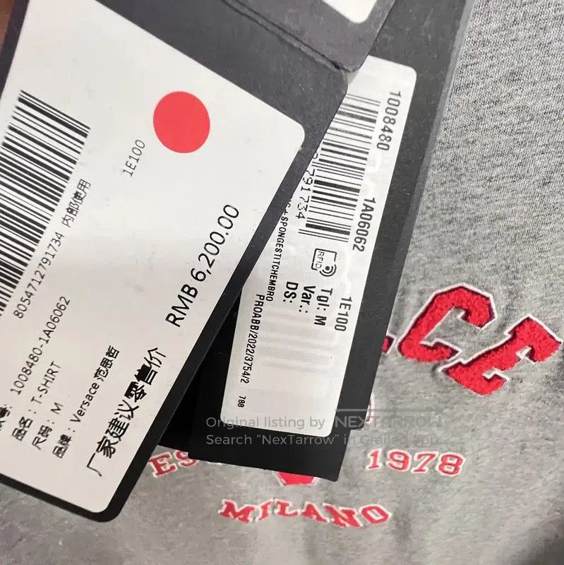 Versace Versace Grey Cotton Short Sleeve T-Shirt . Size US M / EU 48-50 / 2 - 9 Thumbnail