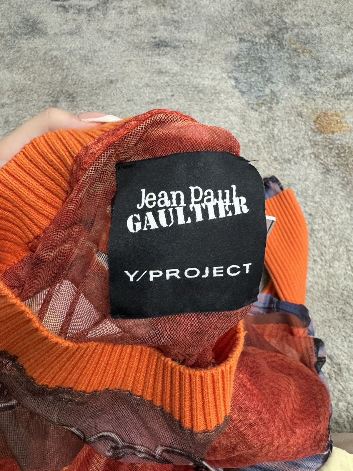 Jean Paul Gaultier × Y/Project Trompe-l'oeil Ruffle Cardigan Top Burnt Orange Size XS / US 0-2 / IT 36-38 - 7 Thumbnail