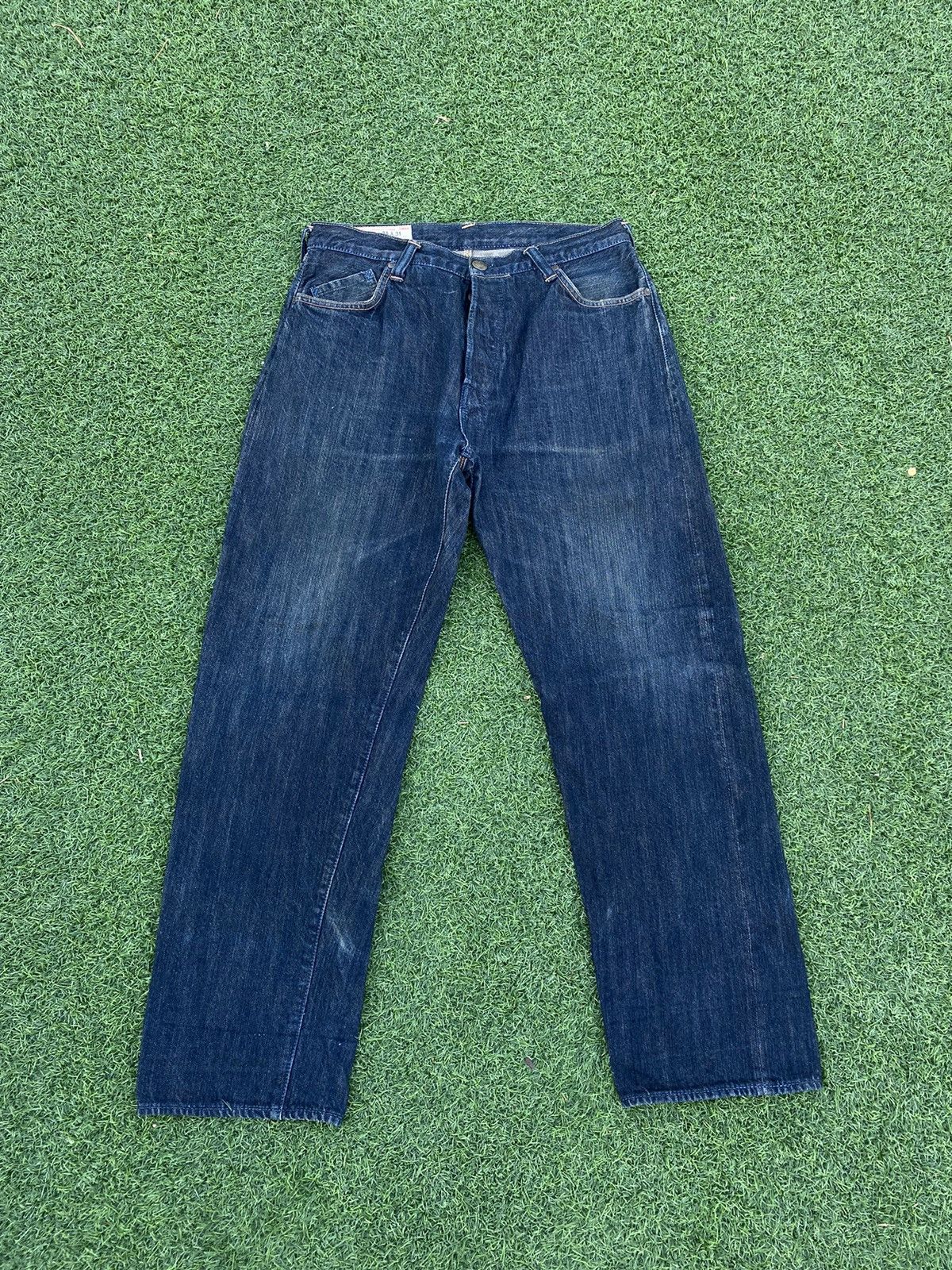 Evisu VINTAGE EVISU YAMANE WHITE SEA GULLS WITH PINK SELVEDGE Size US 32 / EU 48 - 7 Thumbnail