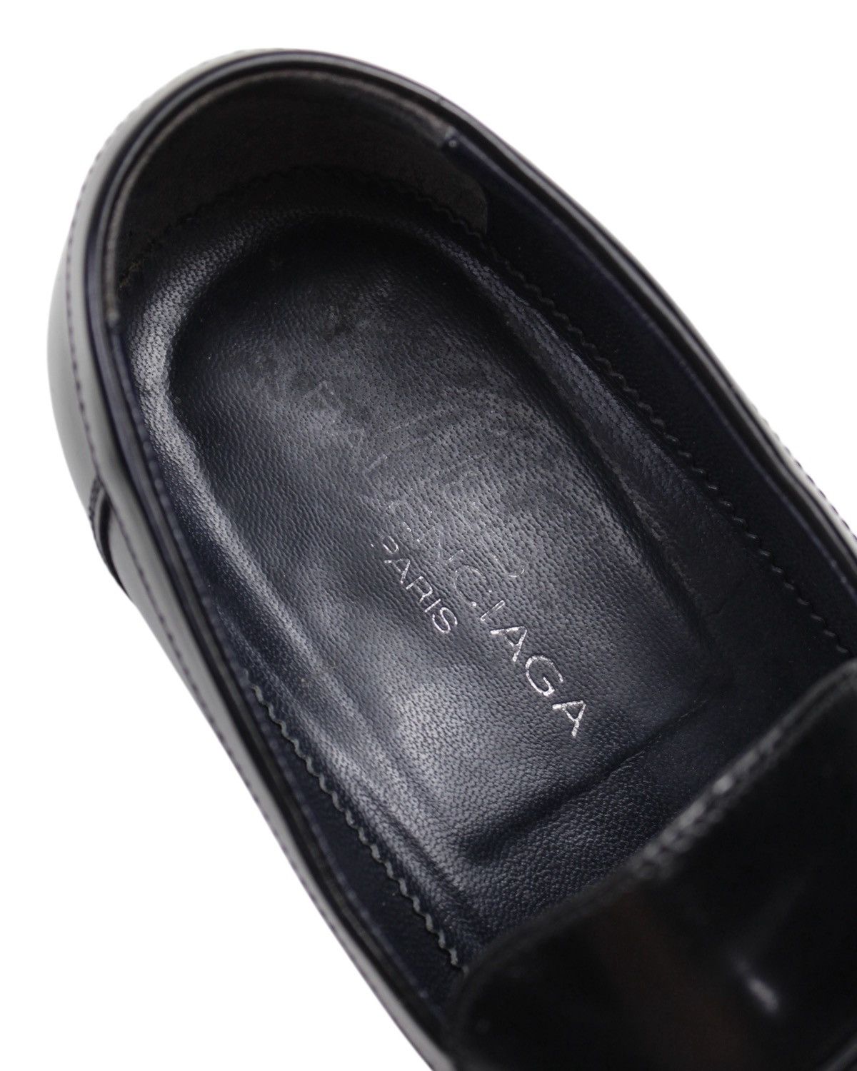Balenciaga 1990S BALENCIAGA PARIS SIDE METAL BUCKLE LEATHER LOAFERS Size US 8.5 / EU 41-42 - 5 Thumbnail