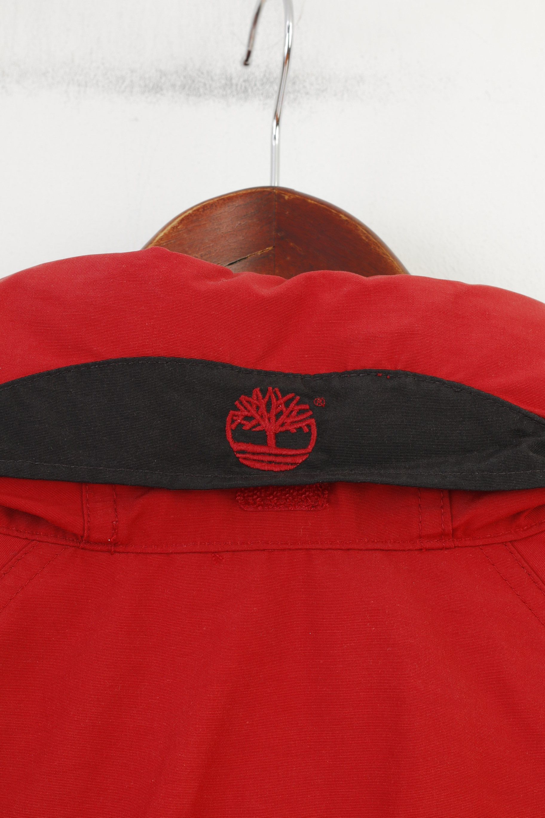 Timberland Timberland Men L Jacket Red Full Zipper Vintage Hood 0882 Size US L / EU 52-54 / 3 - 7 Thumbnail