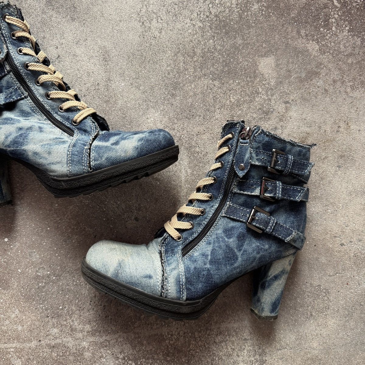 If Six Was Nine Gothicana by EMP Y2K Grunge Buckle Details Heels Boots Size US 9 / IT 39 - 5 Thumbnail