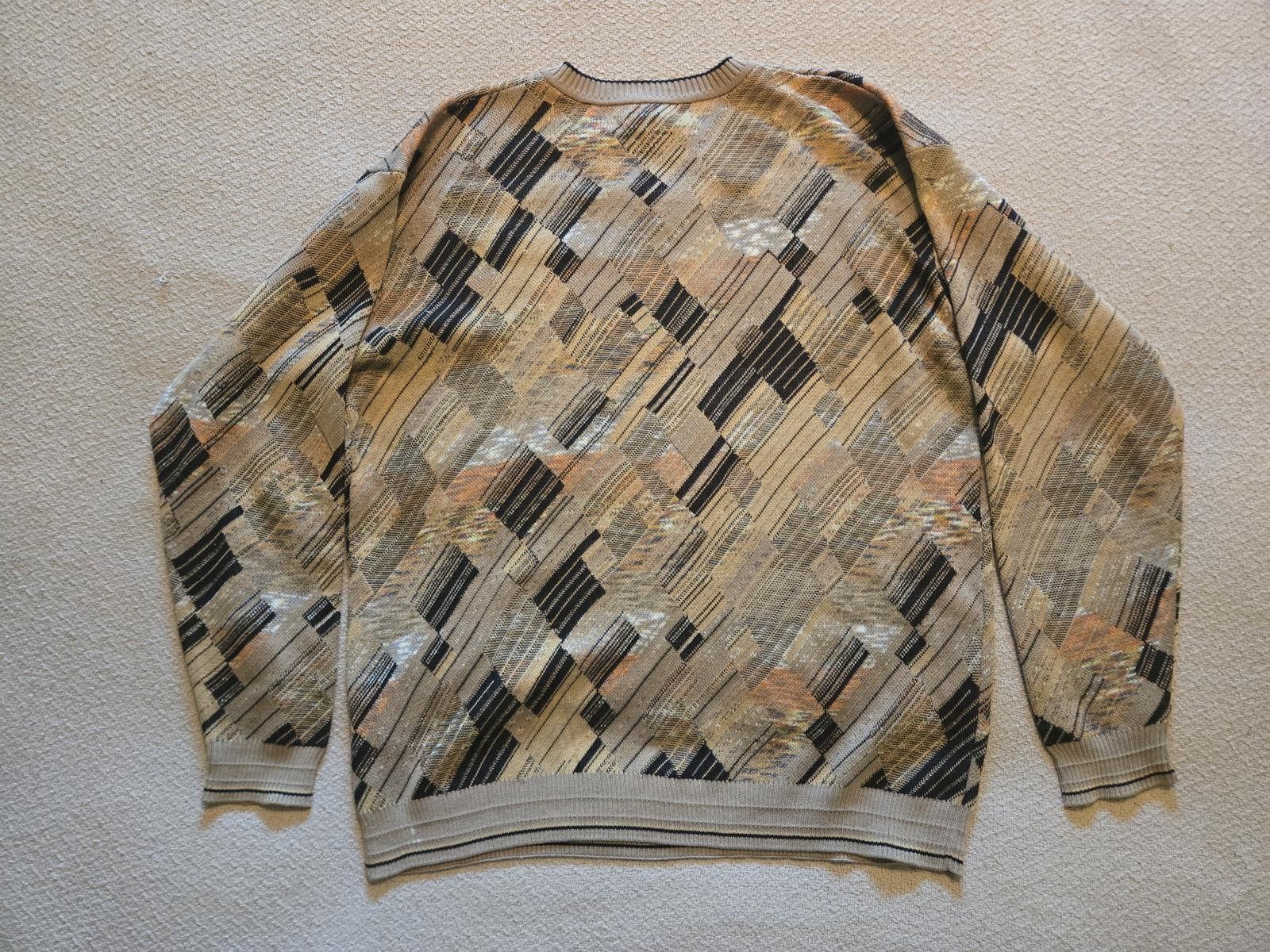 Other Tundra Sweater L | Abstract Earth-Tone Knit Size US L / EU 52-54 / 3 - 5 Thumbnail