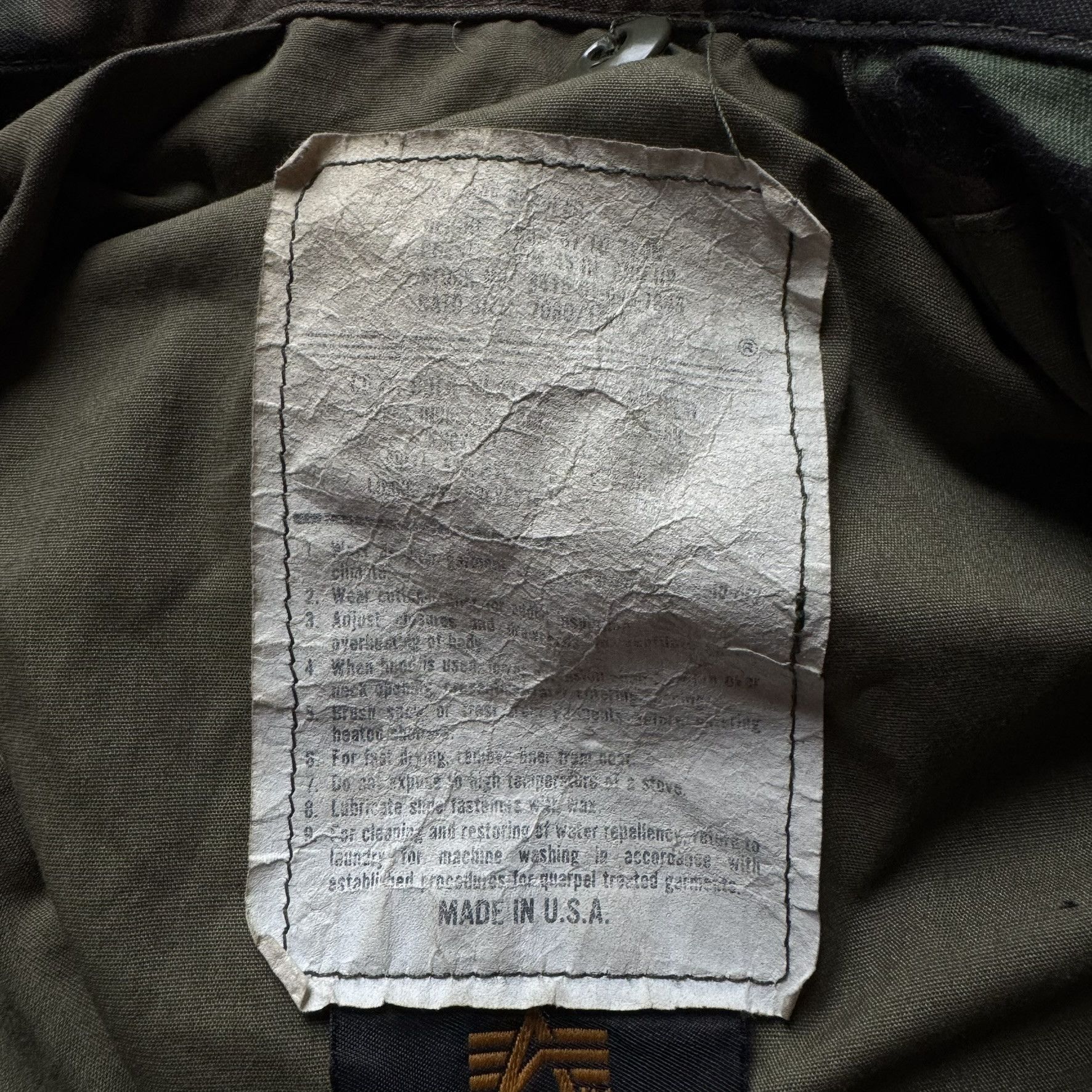 Alpha Industries Vintage Alpha green camo M65 military field jacket Size US XL / EU 56 / 4 - 9 Thumbnail