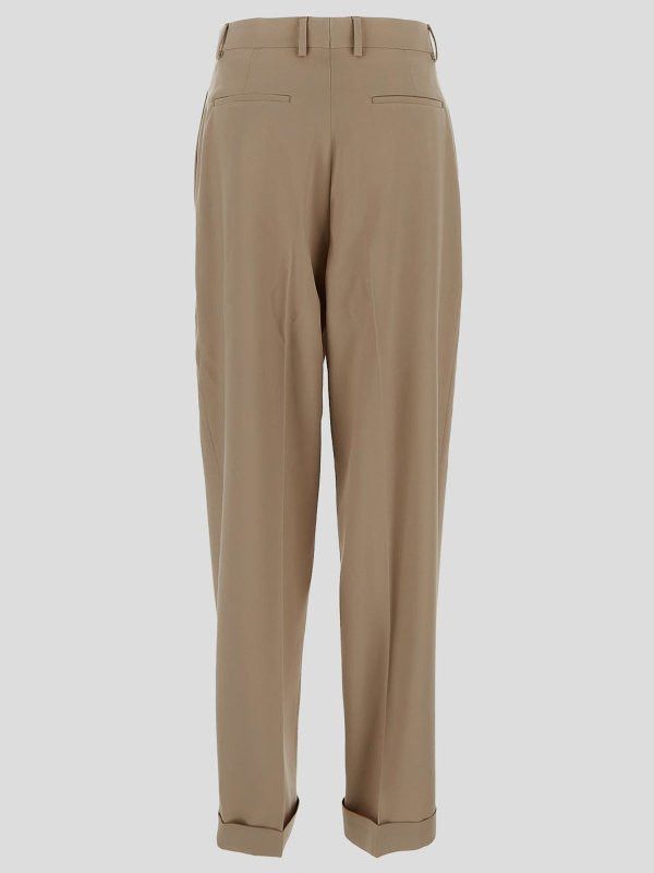 Salvatore Ferragamo o1y0426 Casual Pant in Beige Size 26" / US 2 / IT 38 - 2 Thumbnail