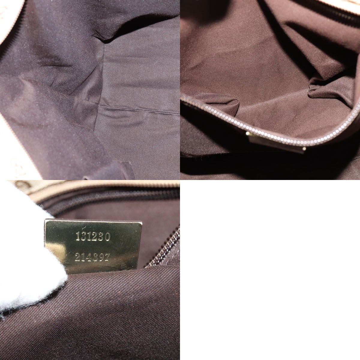 Gucci GUCCI GG Canvas Sherry Line Tote Bag Beige Gold Pink Size ONE SIZE - 12 Thumbnail