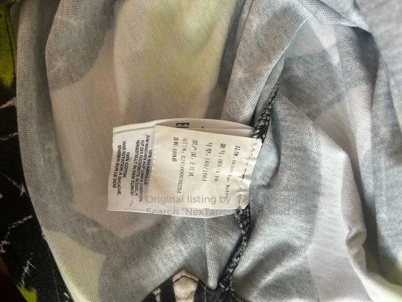 Dries Van Noten Dries Van Noten Printed Short Sleeve Shirt. Size US XL / EU 56 / 4 - 3 Thumbnail