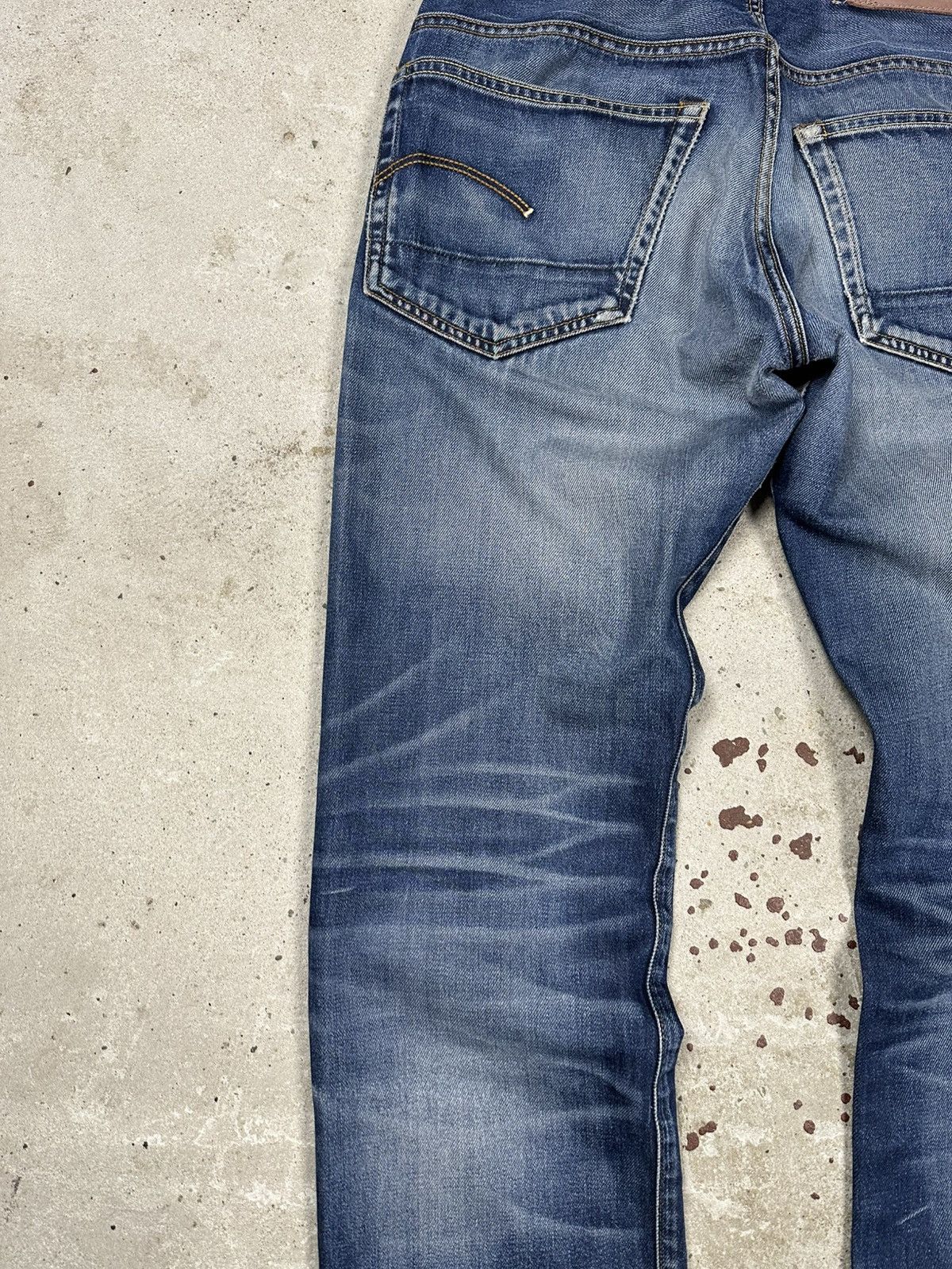 G-Star × Japanese Brand × Vintage Vintage Y2K G Star Raw 3301 Washed Navy Denim Pants Jeans Size US 30 / EU 46 - 12 Thumbnail