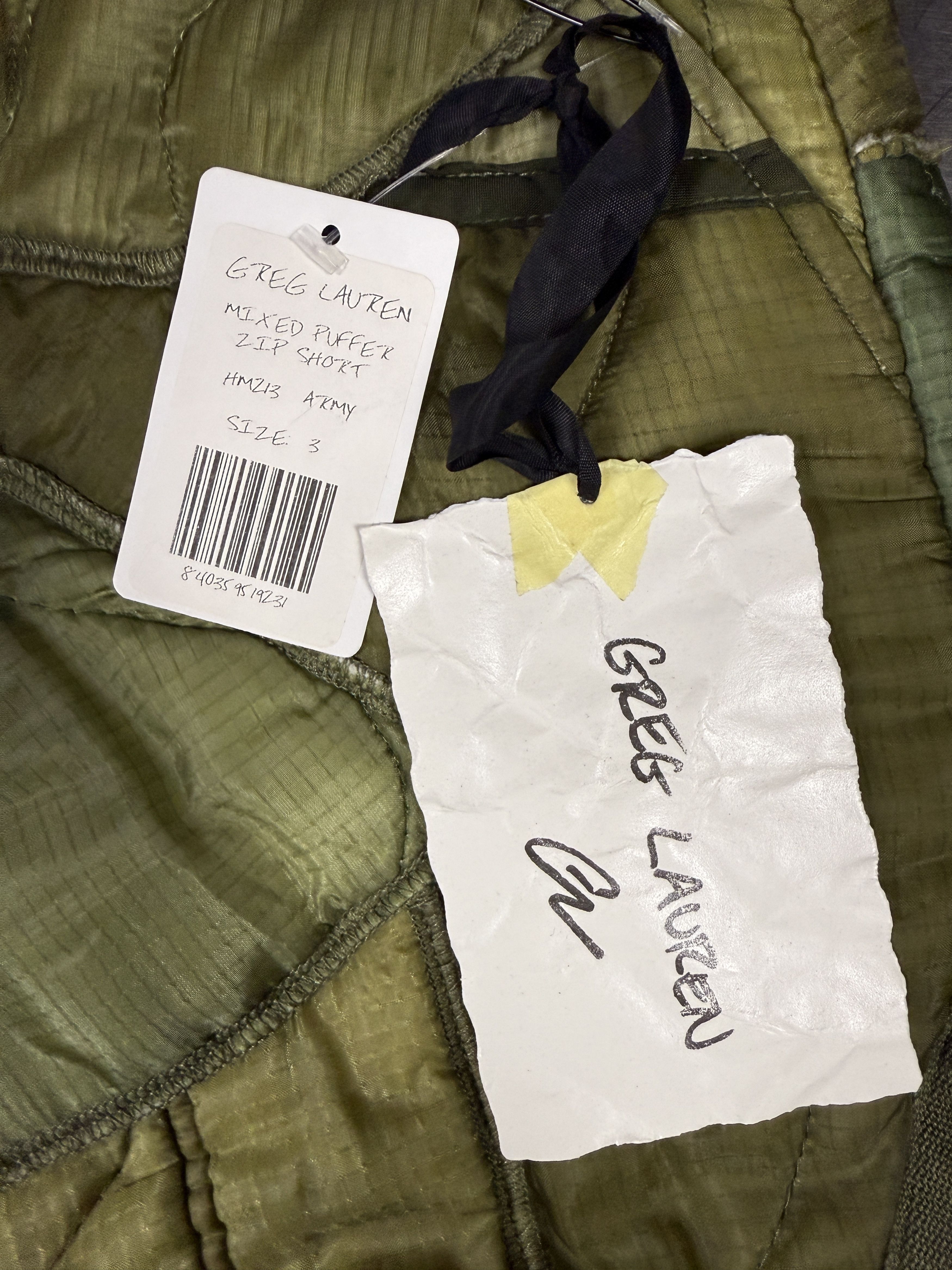 Greg Lauren $1525 Greg Lauren Mixed Puffer Zip Short Size US 34 / EU 50 - 7 Thumbnail