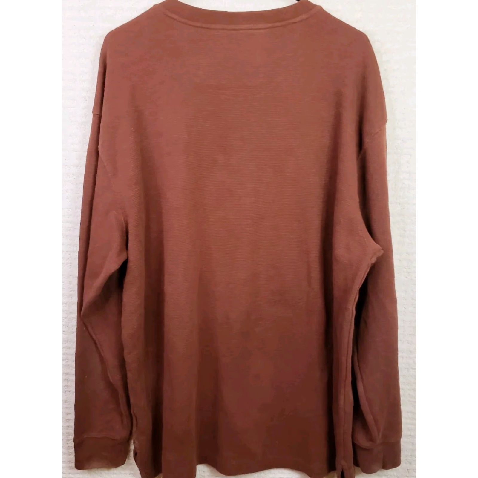 Vintage RedHead Shirt Henley Long Sleeve 100% Cotton Brown XL Mens Regular Button-Up Casual Workwear Size US XL / EU 56 / 4 - 5 Thumbnail