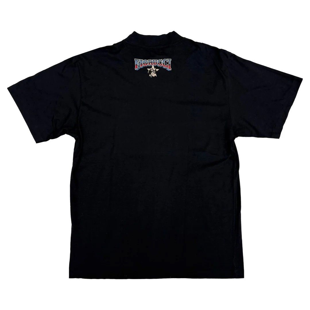 Fiorucci × Vintage Fiorucci 1990 90s Vintage Designer Mock Neck Logo T-Shirt Size US L / EU 52-54 / 3 - 1 Thumbnail