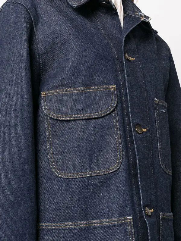 Maison Margiela oc11z0925 Contrast-Stitch Denim Jacket in Blue Size L / US 10 / IT 46 - 5 Thumbnail