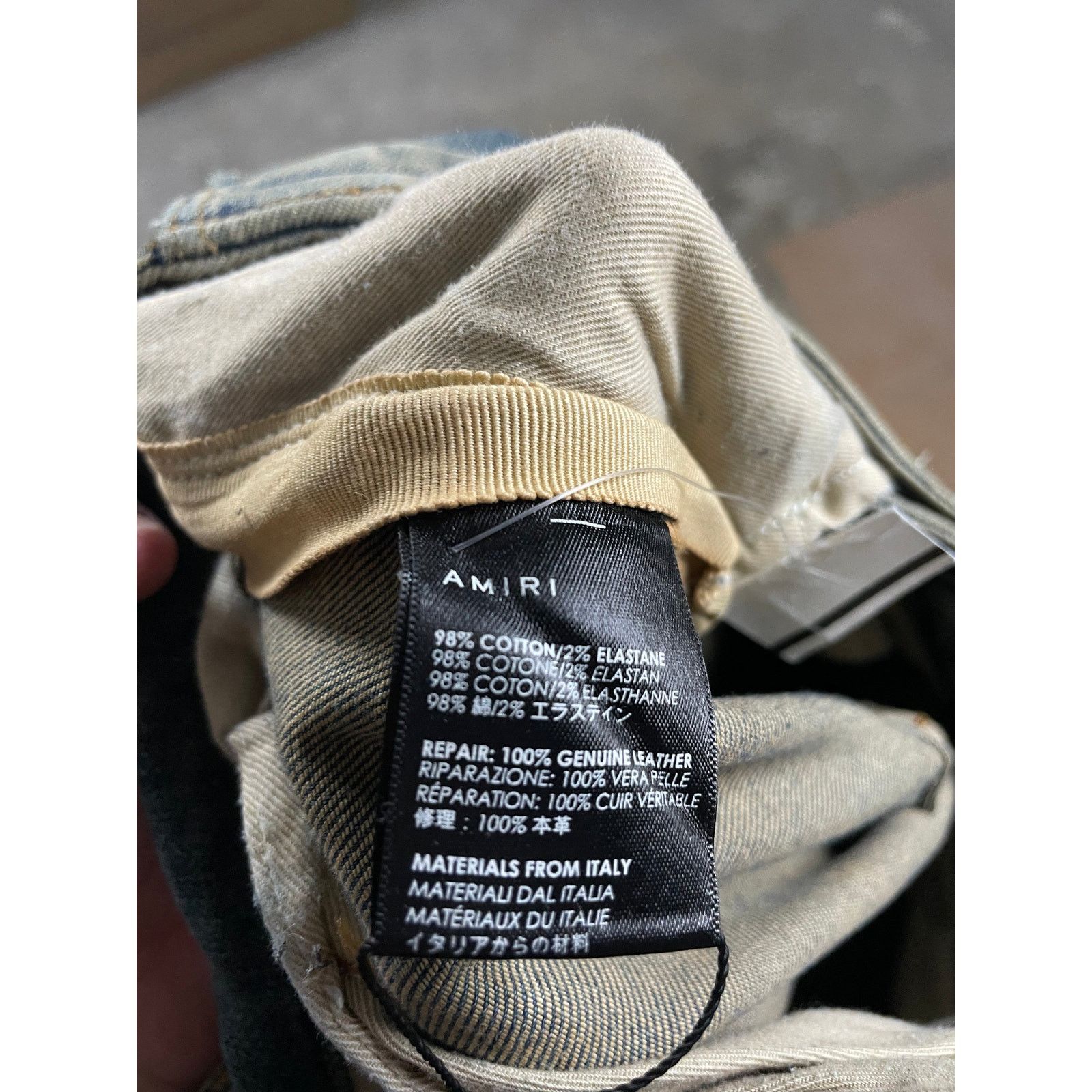 Amiri Amiri Cargos Vintage Wash Black Patch Used 34 Size US 34 / EU 50 - 3 Thumbnail