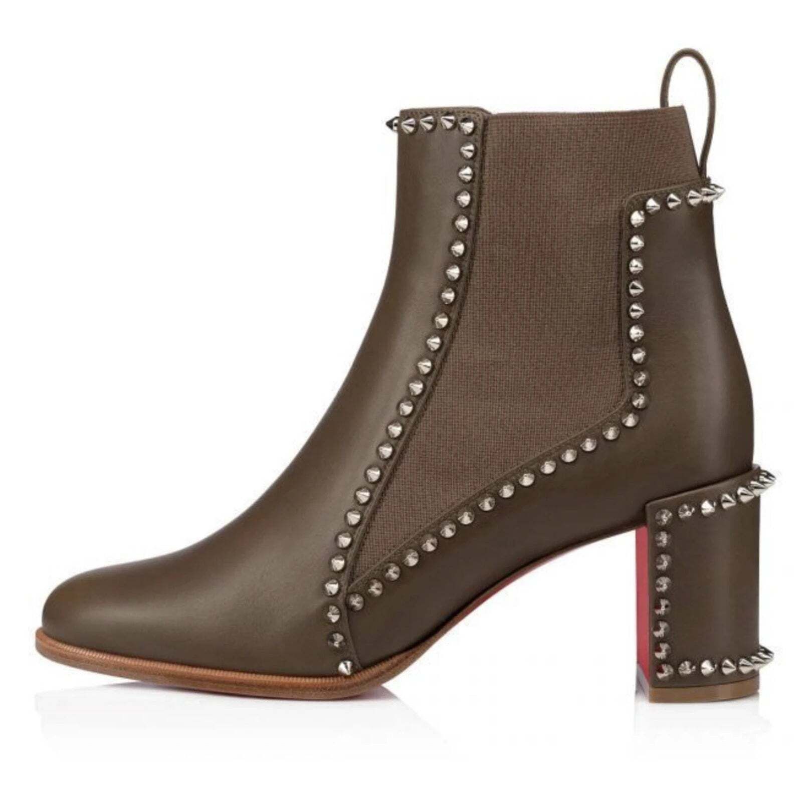 Christian Louboutin Christian Louboutin Out Line Spike 70 Silex Grey Leather Size US 6.5 / IT 36.5 - 8 Thumbnail