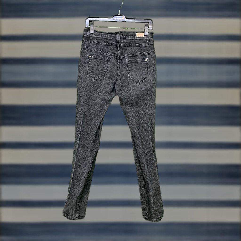 Vintage Judy Blue Jeans Womens 11 Black High Rise Button Fly USA 28x32 Stretch Size 32" / US 10 / IT 46 - 1 Thumbnail