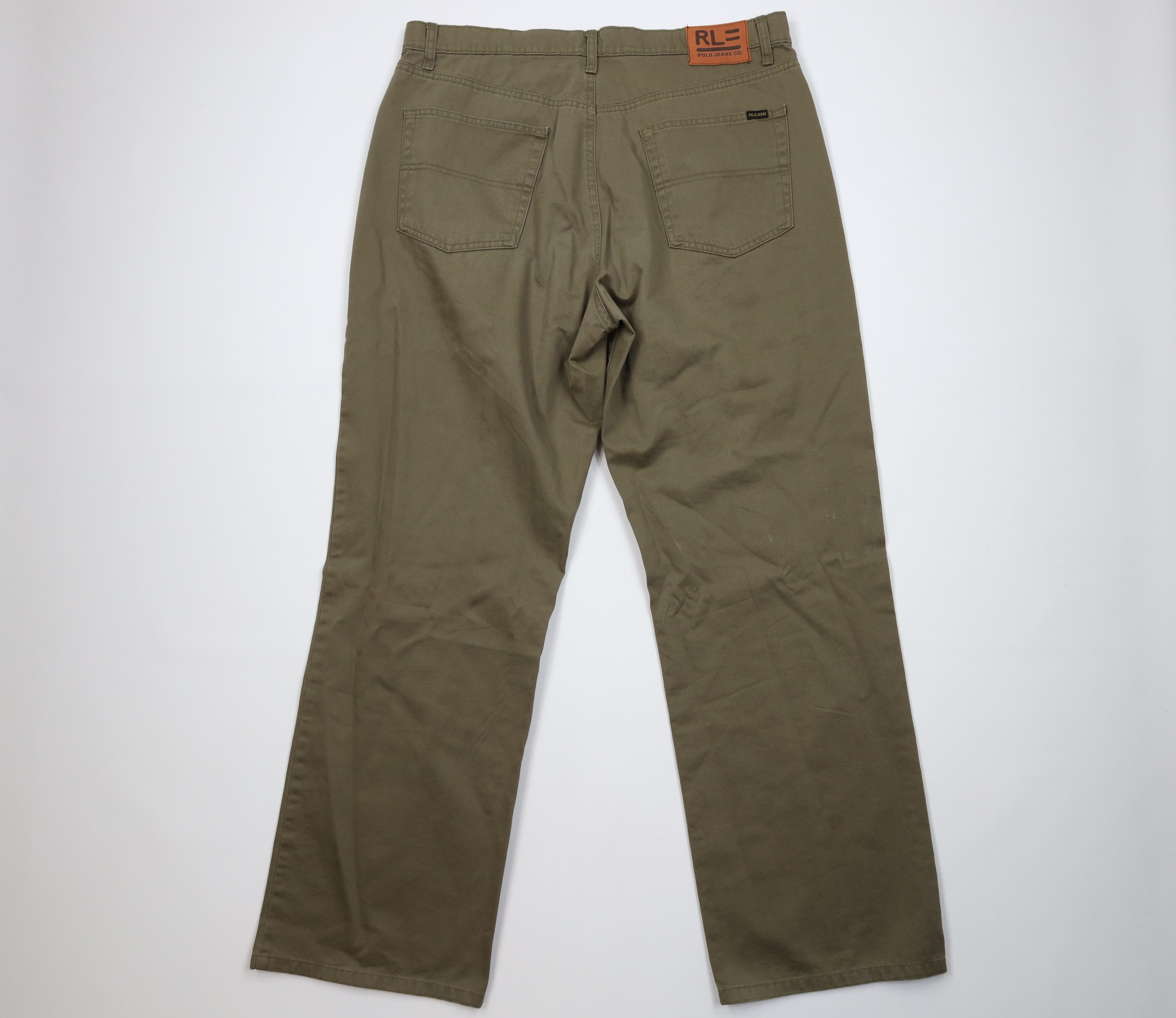Ralph Lauren Vintage 90s Ralph Lauren Baggy Wide Leg Twill Jeans Size US 36 / EU 52 - 8 Thumbnail