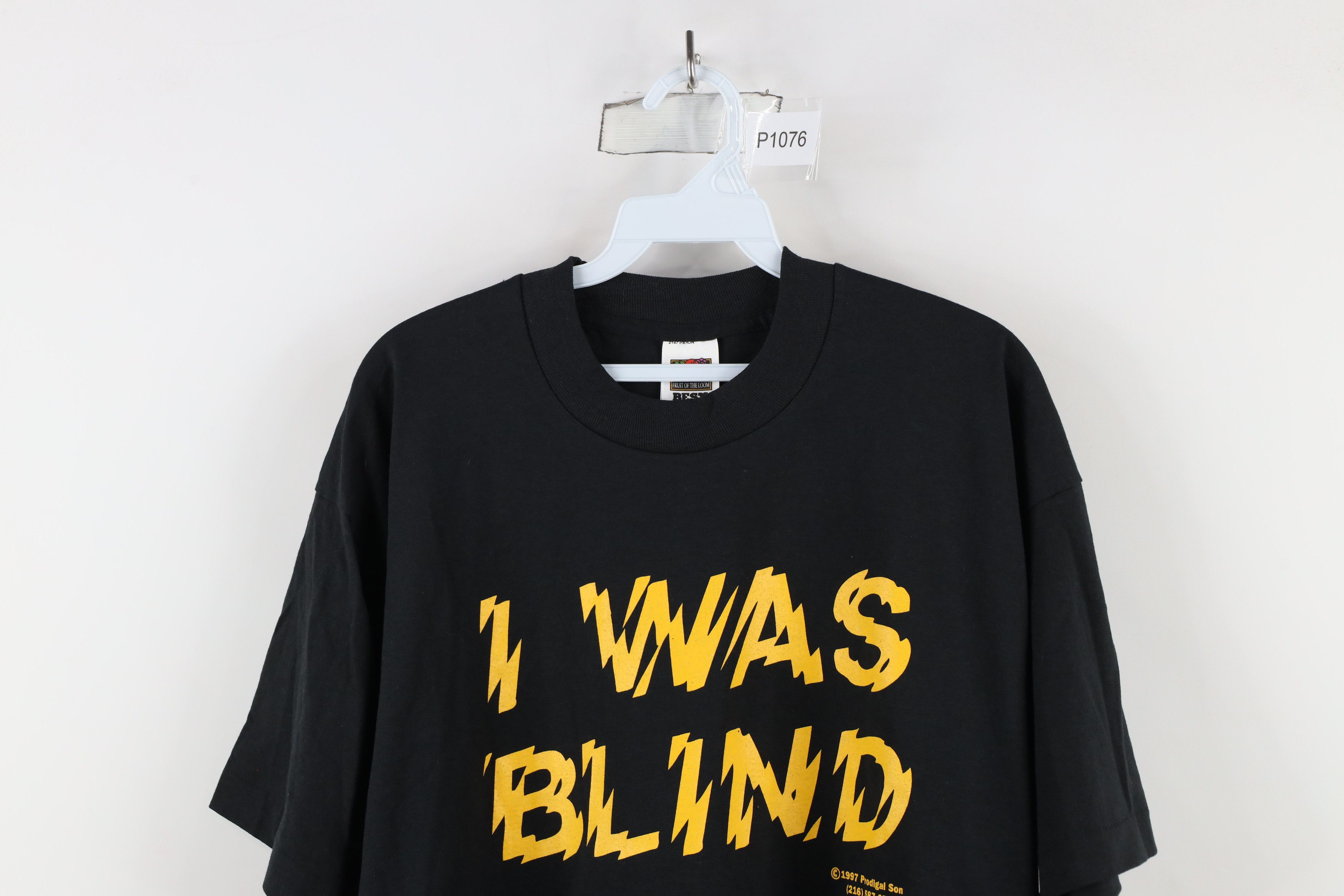 Vintage Vintage 90s I Was Blind But Now See Frieda Vickers T-Shirt Size US XL / EU 56 / 4 - 2 Thumbnail