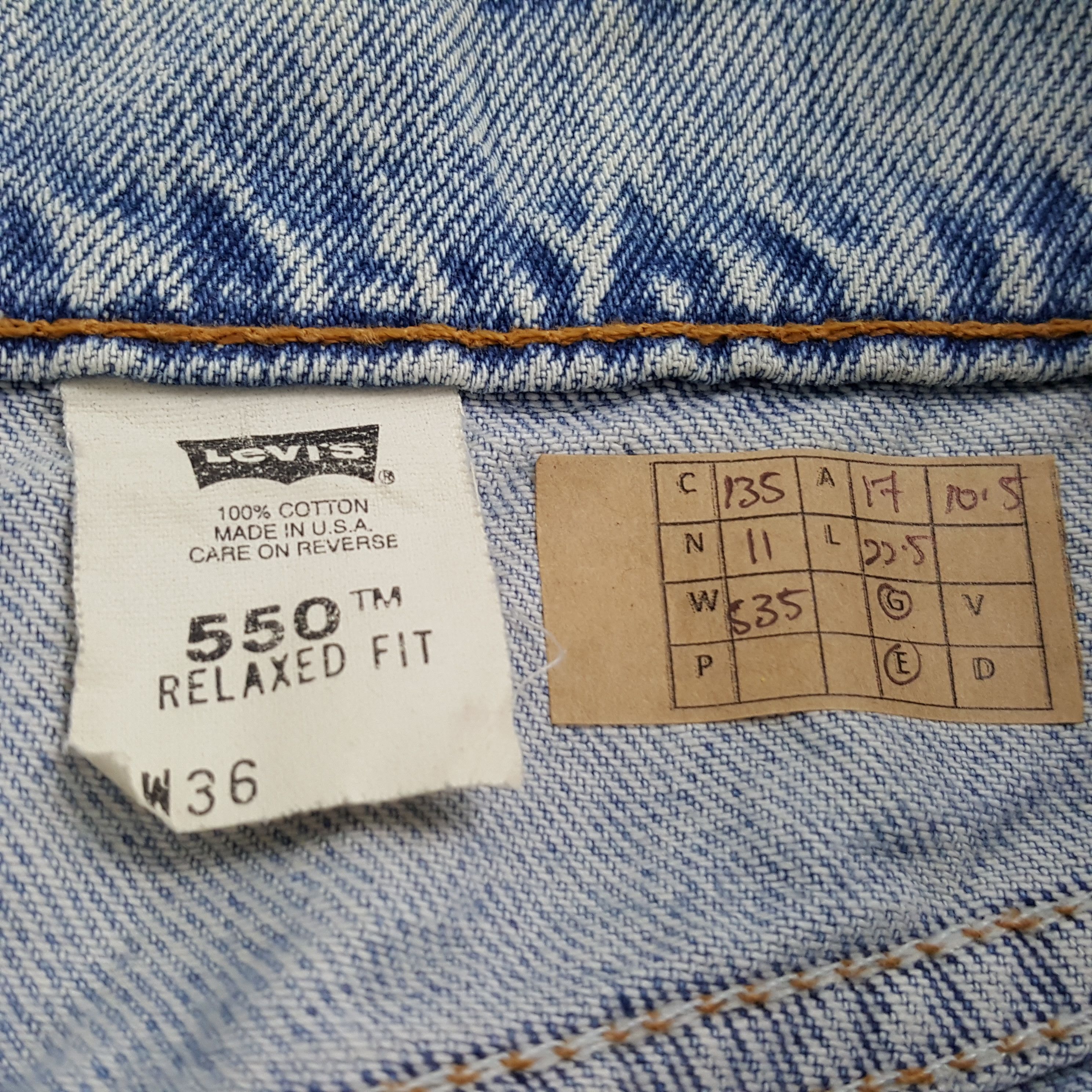 Levi's × Vintage LEVI'S 550 American Denim Style Short Jeans Size US 34 / EU 50 - 12 Thumbnail