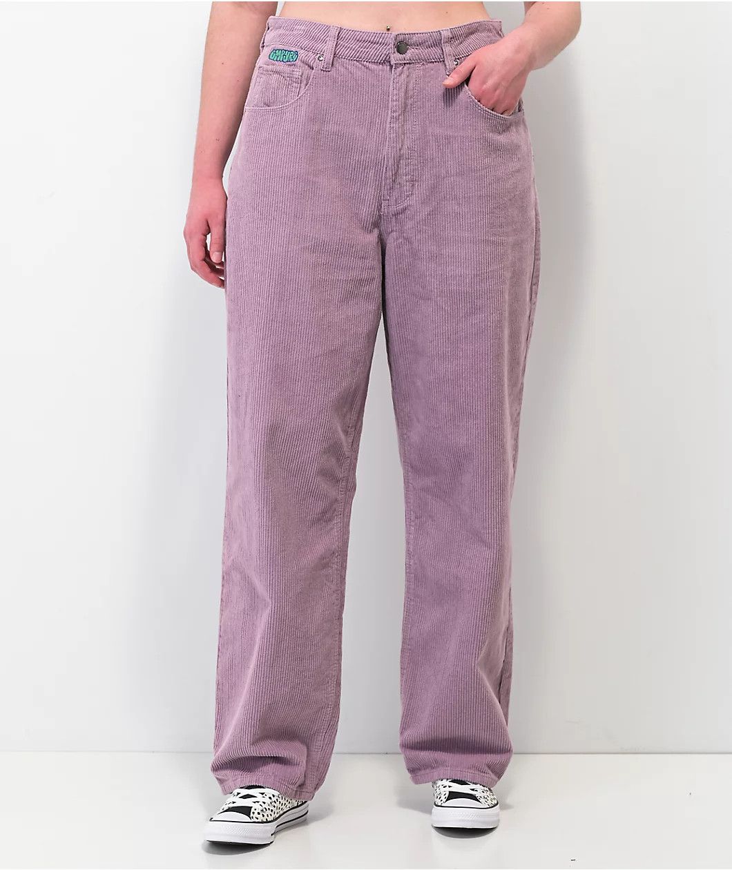 Empyre Empyre Tori Sk8 Baggy Corduroy Pants Sz 8 lavender 90s Y2K Size 30" / US 8 / IT 44 - 1 Thumbnail