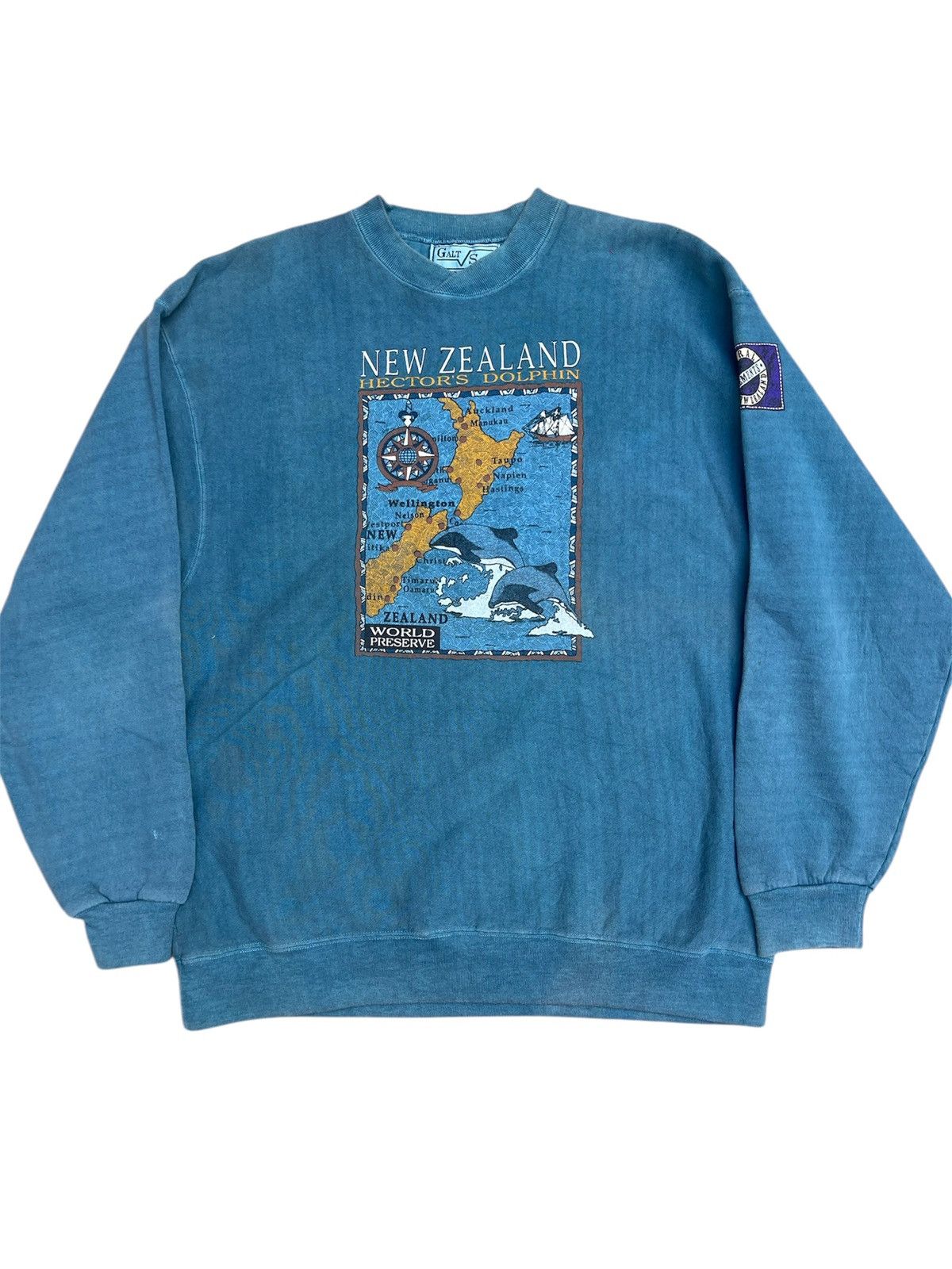 Vintage Vintage Galt Sand Sweatshirt Preserve Map Design - Usa Made Size US L / EU 52-54 / 3 - 1 Thumbnail