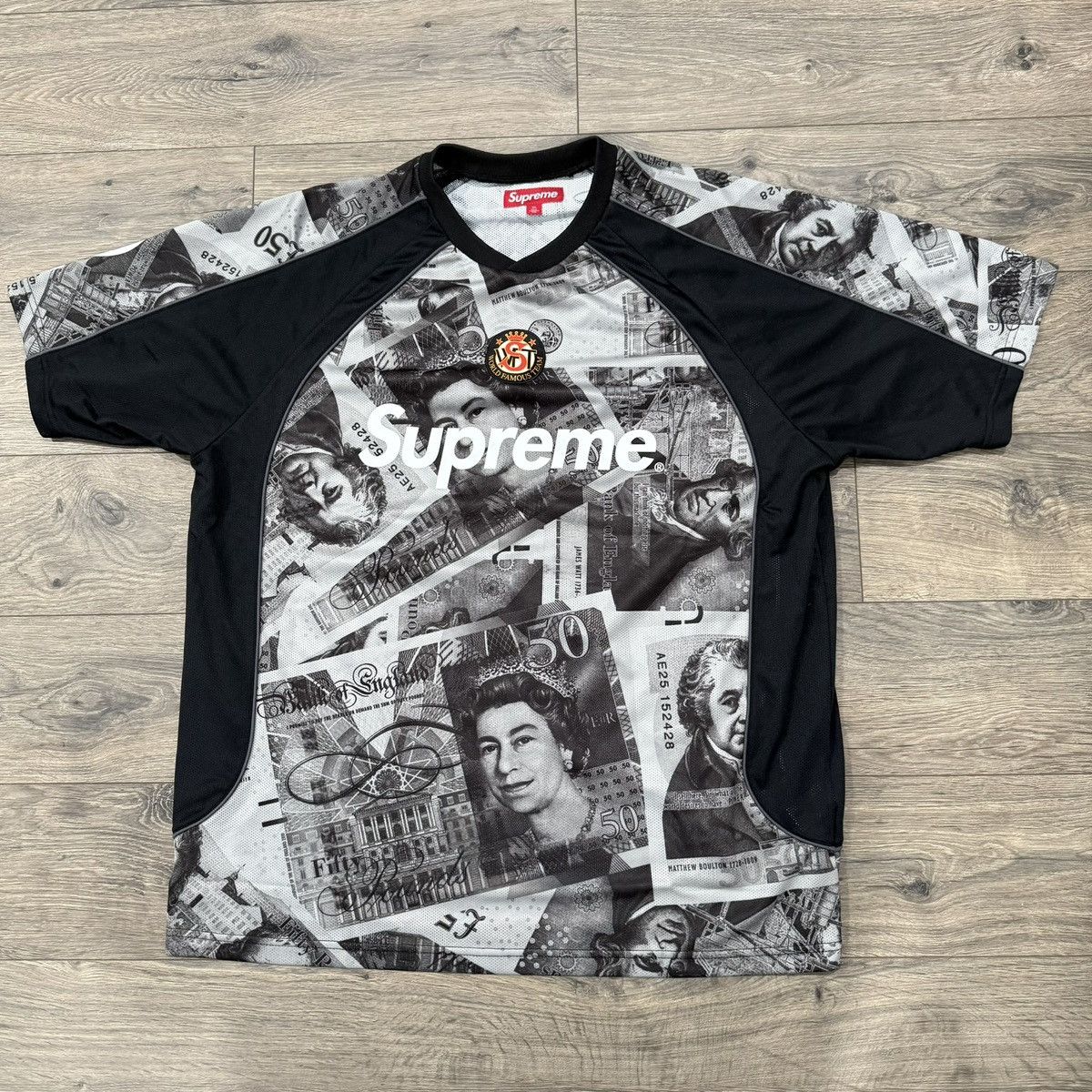 Supreme Supreme FW25 Bones football jersey black size XL | Grailed