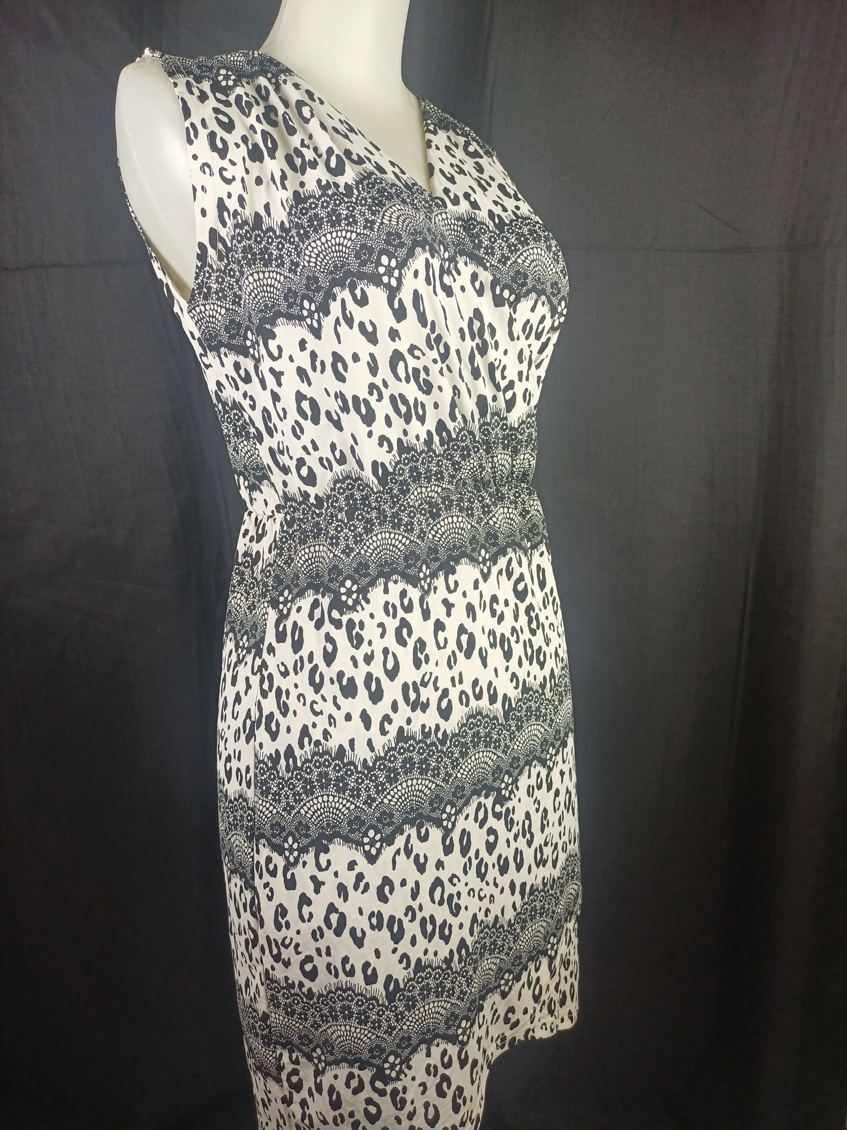 Designer × DressCamp × Japanese Brand GUMZZI Women's Sleeveless Dress Leopard Print Size M / US 6-8 / IT 42-44 - 12 Thumbnail