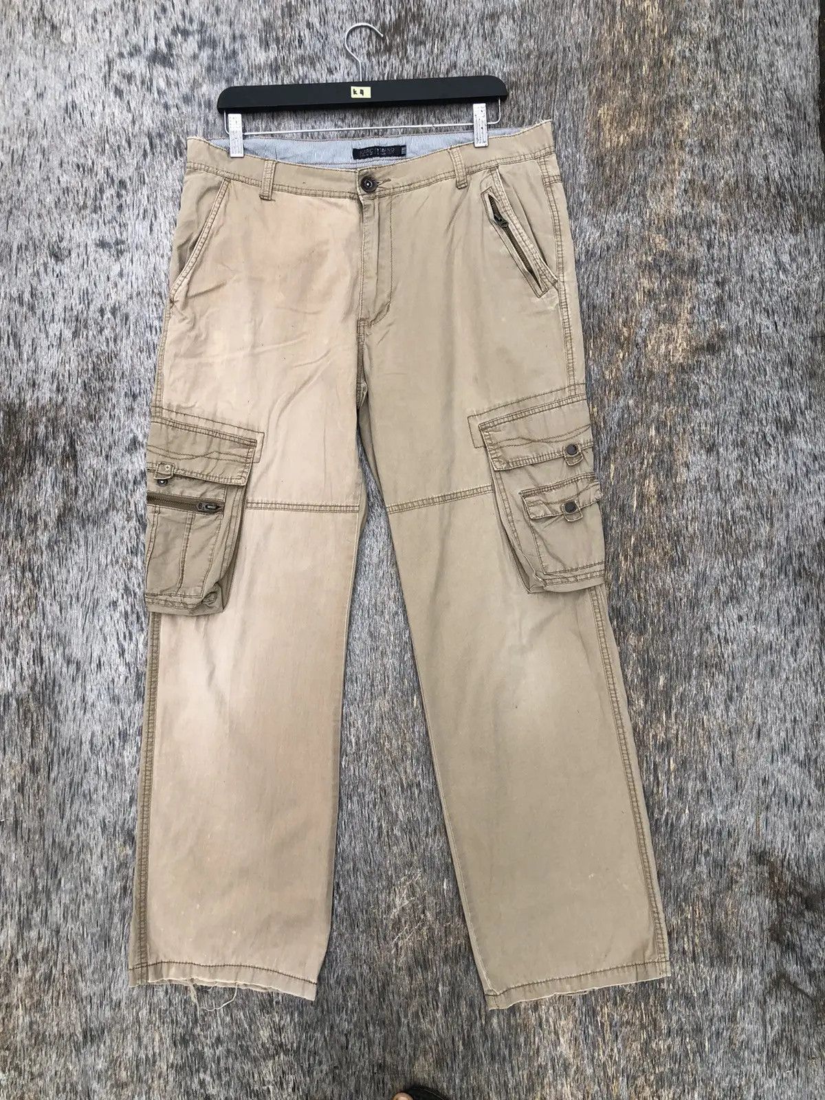 Japanese Brand × Vintage Vintage Cargo Pants 8 Pocket Rare Design Size US 36 / EU 52 - 1 Thumbnail