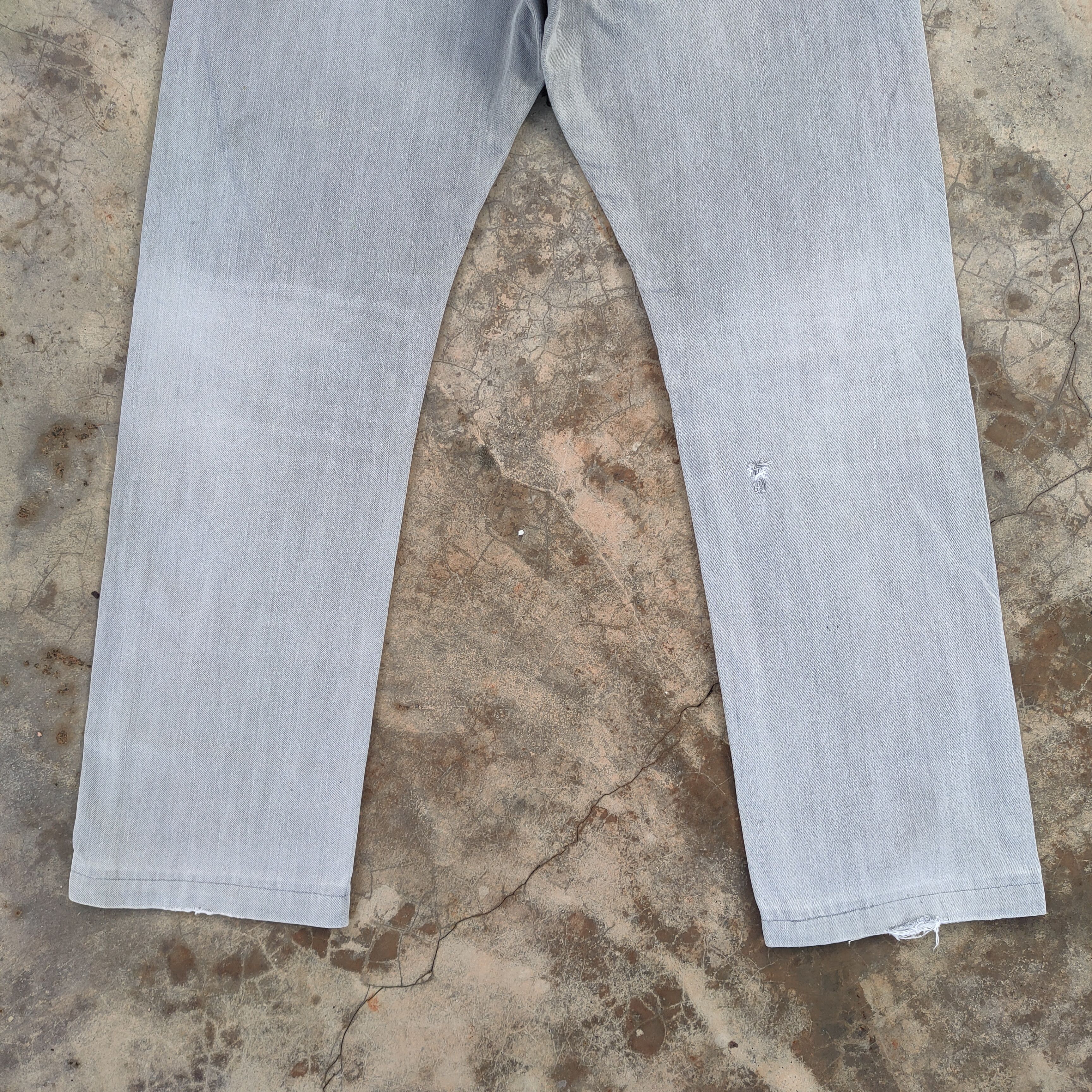 Japanese Brand Japanese vintage grey faded jean denim pants Size US 36 / EU 52 - 11 Thumbnail