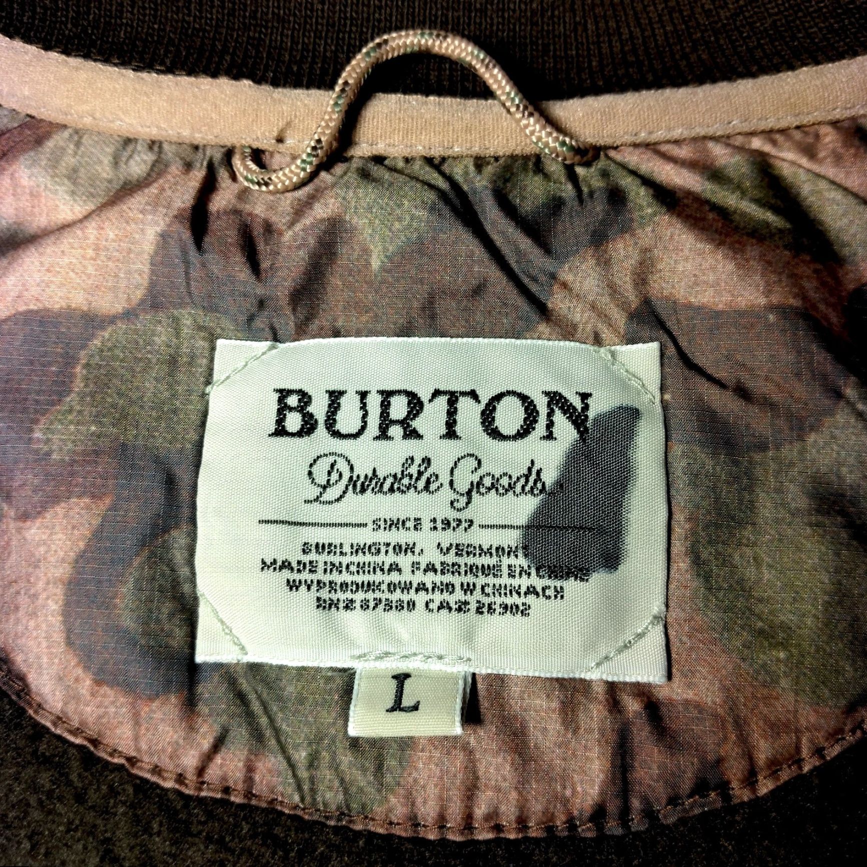 Burton Burton Moonbase Anorak Jacket Women L Brown Camouflage Camo 1/4 Zip Pullover Size L / US 10 / IT 46 - 5 Thumbnail