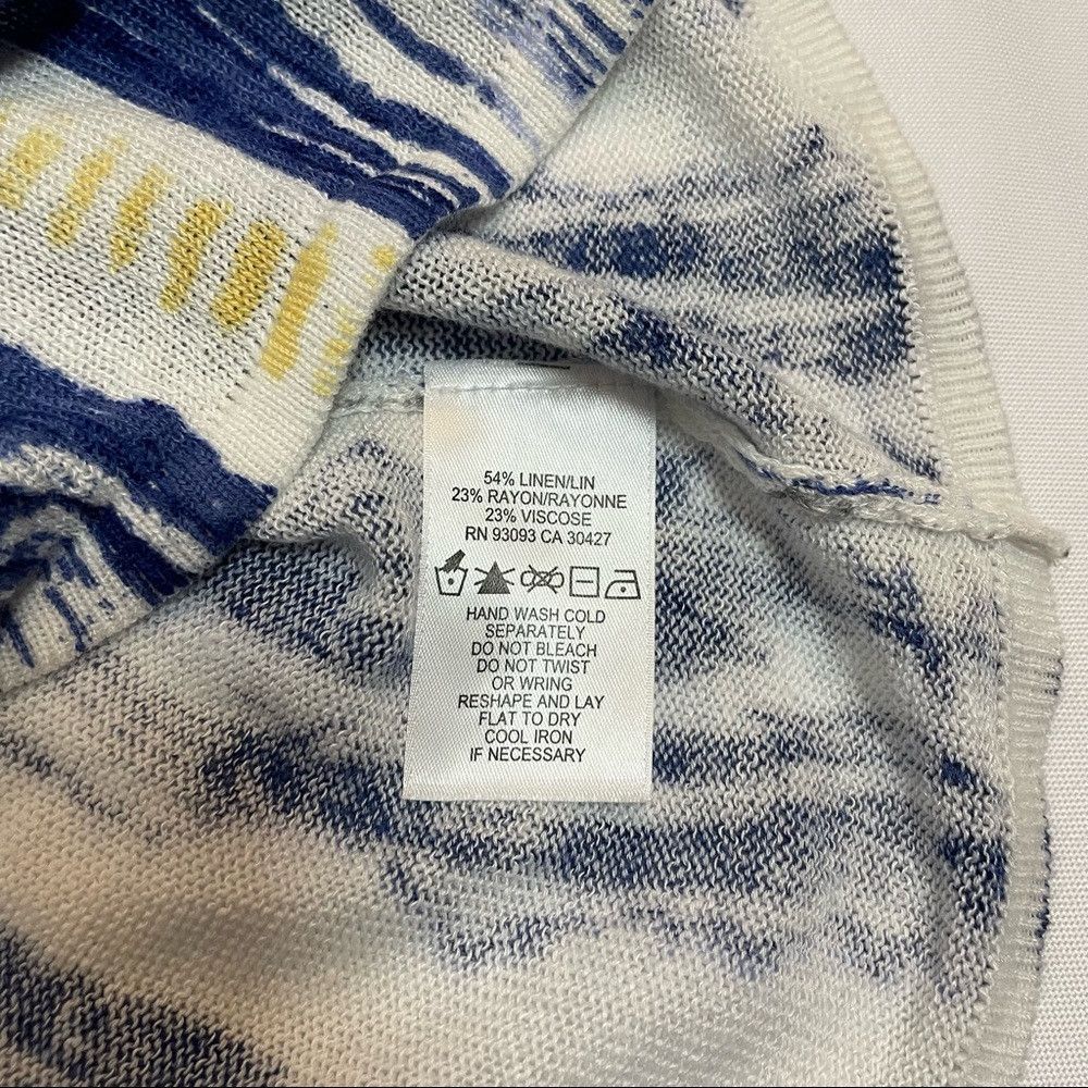 NIC+ZOE Nic + Zoe SAIL AWAY TOP Tunic Blue White Size S Size S / US 4 / IT 40 - 8 Thumbnail