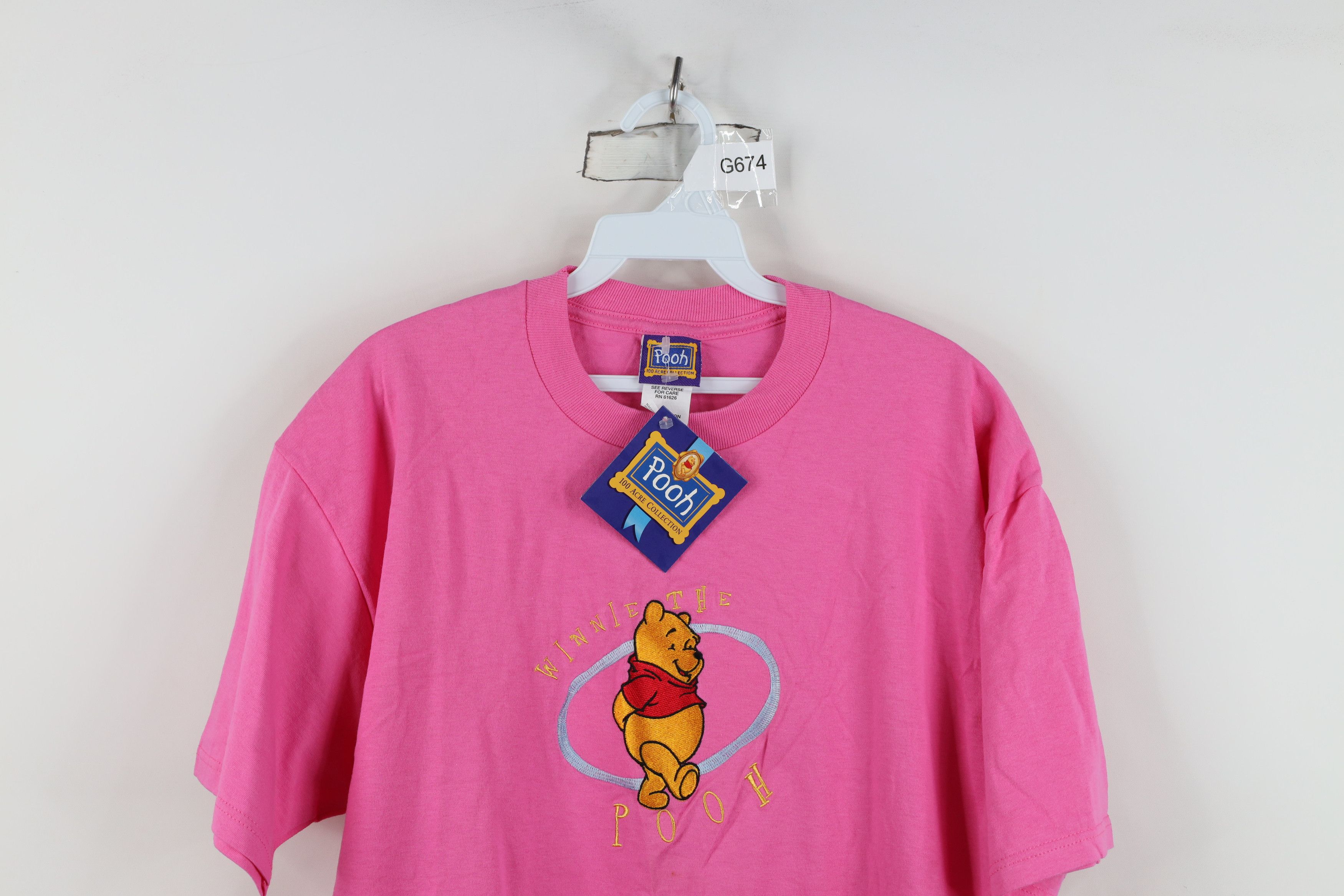 Disney Deadstock Vintage 90s Disney Winnie the Pooh T-Shirt Size L / US 10 / IT 46 - 2 Thumbnail