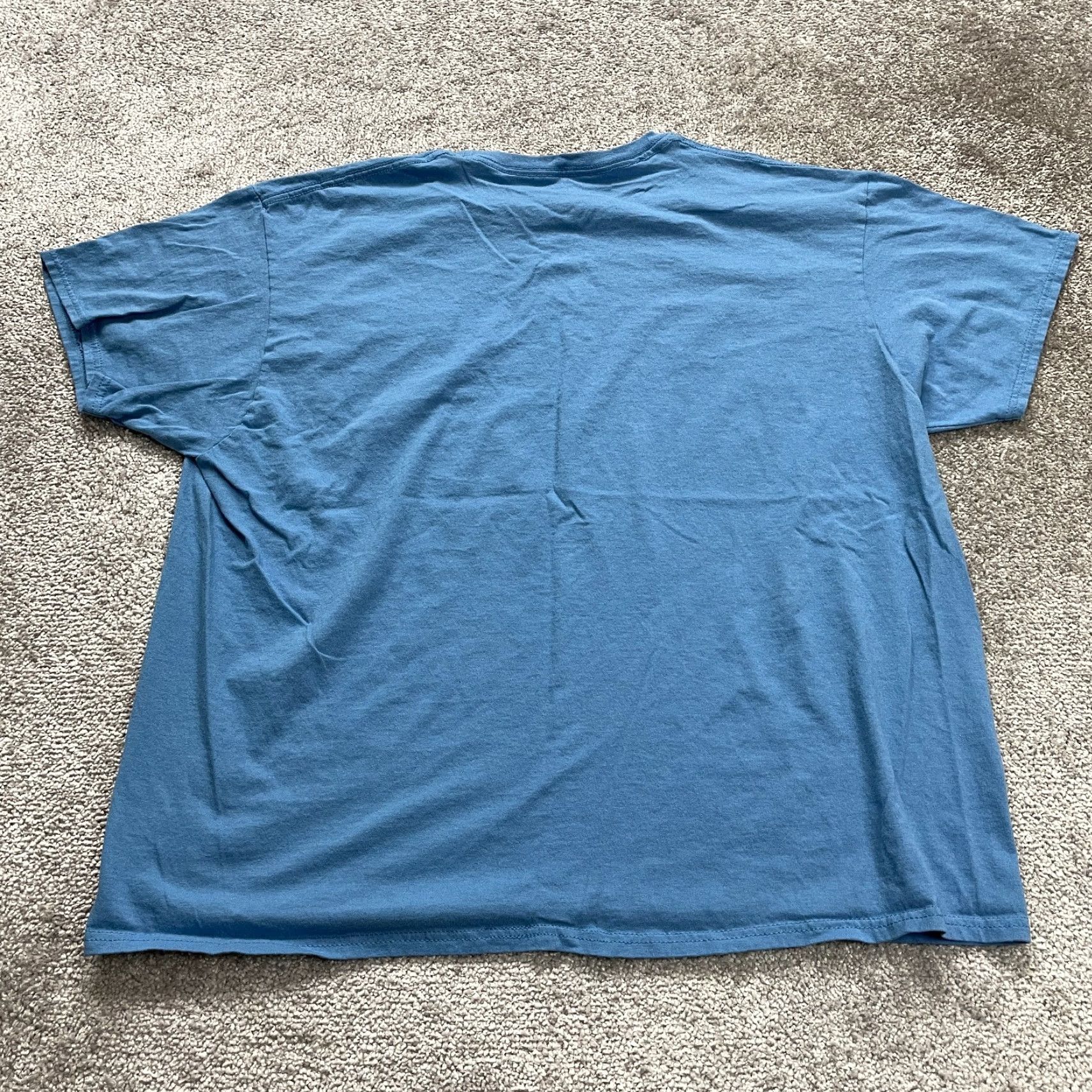 Hanes VINTAGE Hanes Comfortsoft T-Shirt Mens 2XL Blue Crew Neck Short Sleeve Tee Size US XXL / EU 58 / 5 - 2 Thumbnail