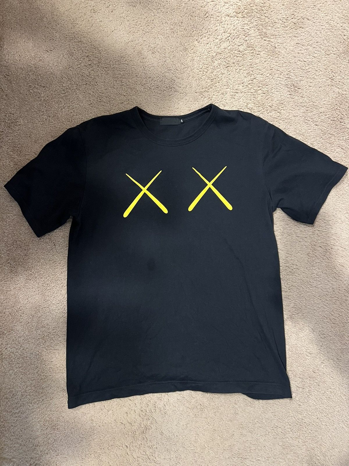 Kaws × Original Fake 2008 KAWS | Original Fake tee size 4 black Size US XL / EU 56 / 4 - 1 Thumbnail