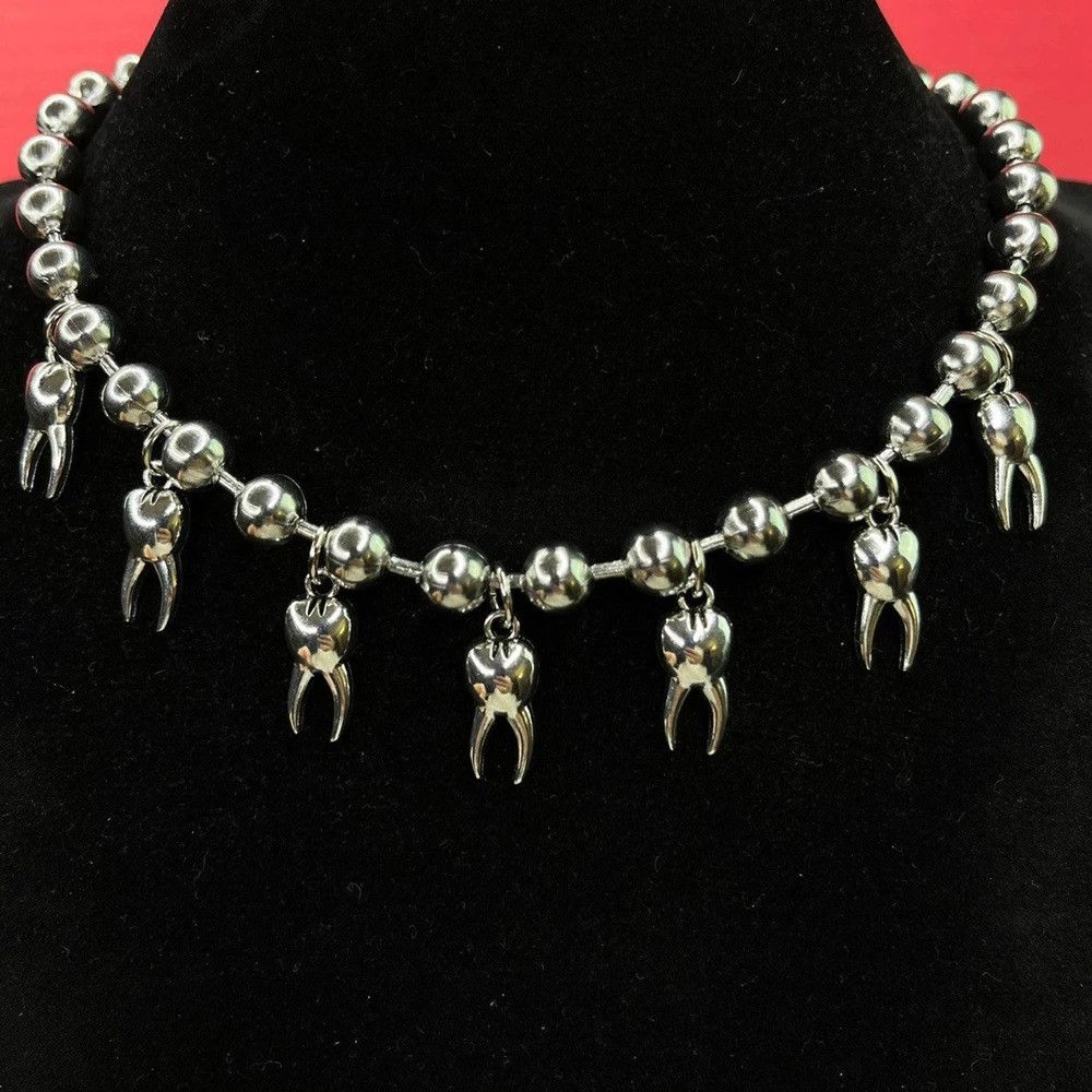 Vintage Y2K Teeth Necklace Size ONE SIZE - 4 Thumbnail