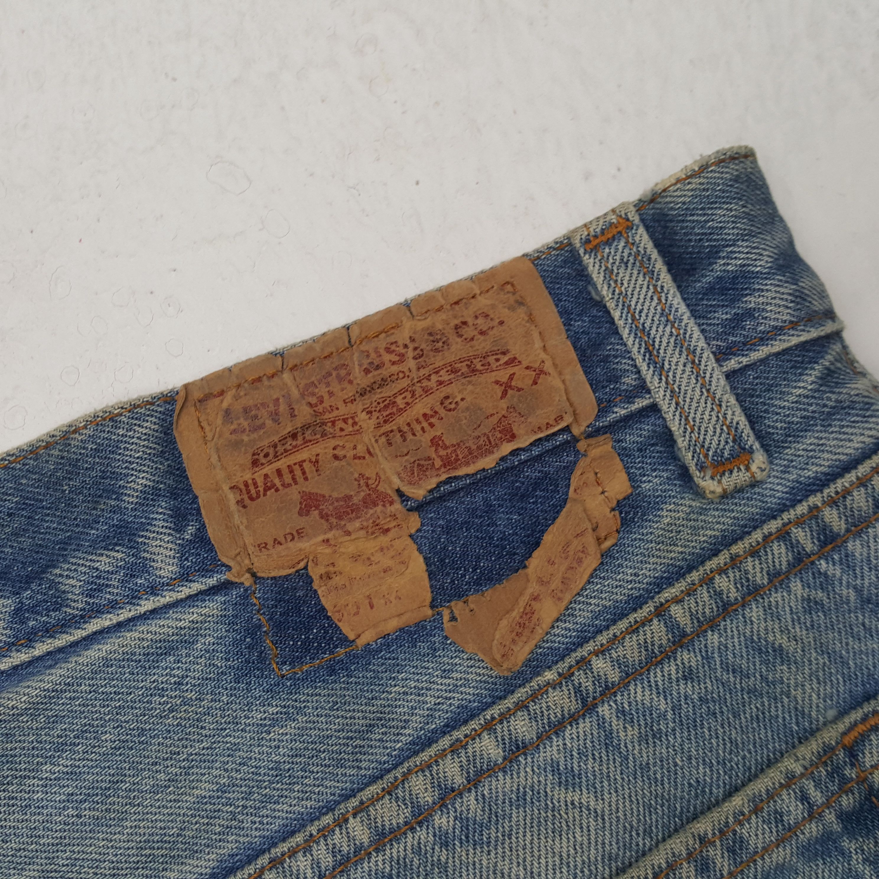 Levi's Levis Streetwear Style Distressed Jeans RR9 Size US 33 - 15 Thumbnail