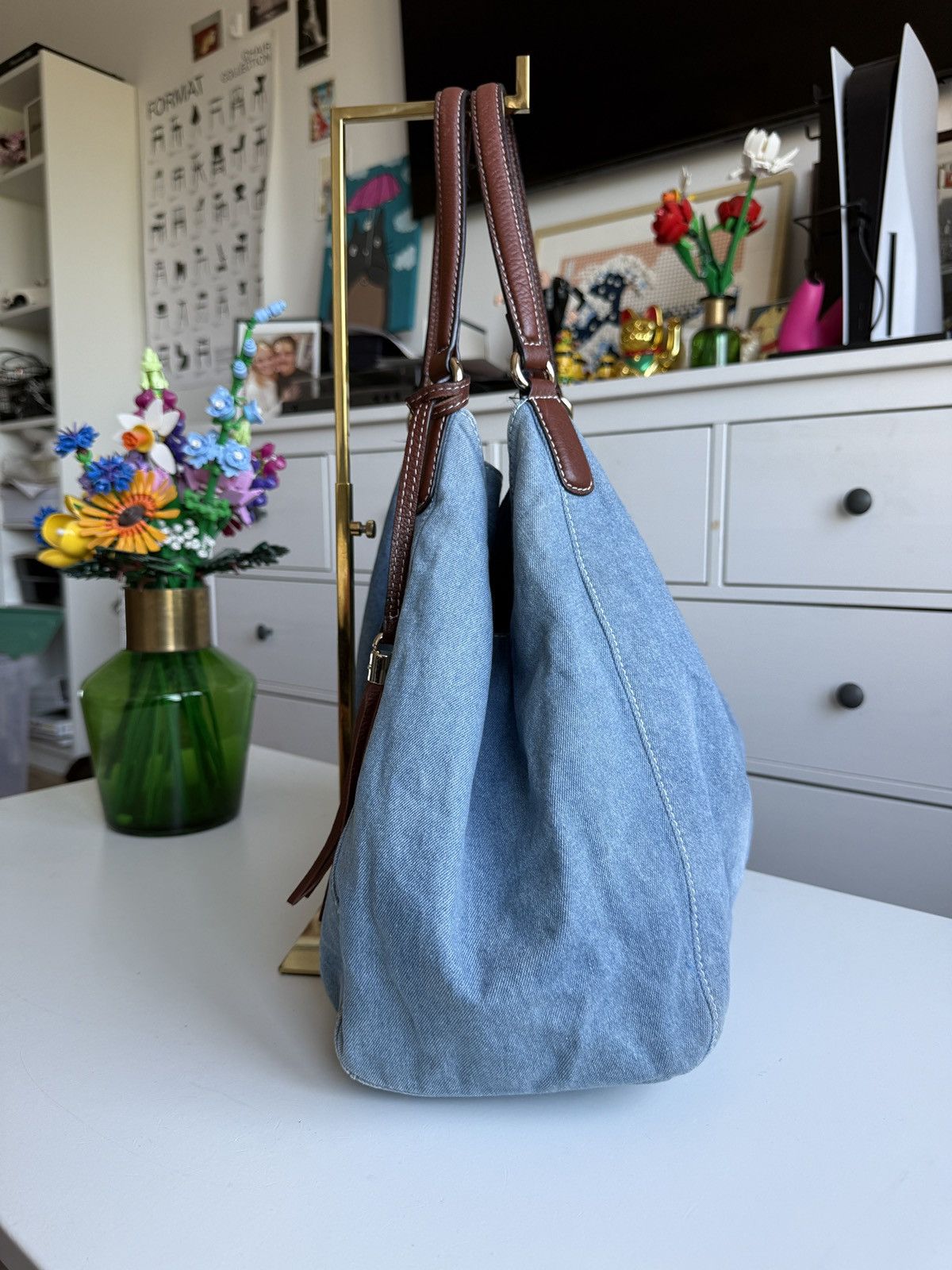 Designer × Gucci Gucci Soho denim shoulder shopper bag designer luxury archive Size ONE SIZE - 6 Thumbnail
