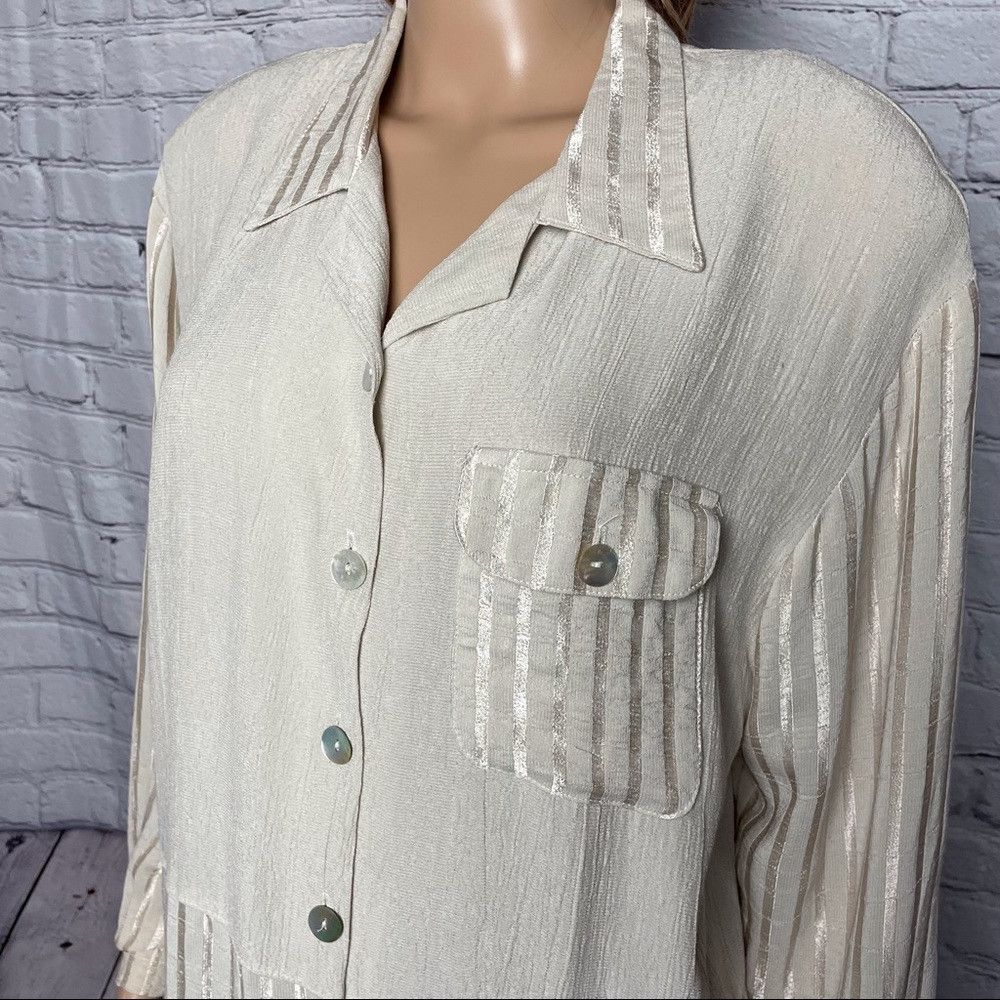 Other Vintage Jules of Margate Beige Shirt Size XL Size XL / US 12-14 / IT 48-50 - 4 Thumbnail