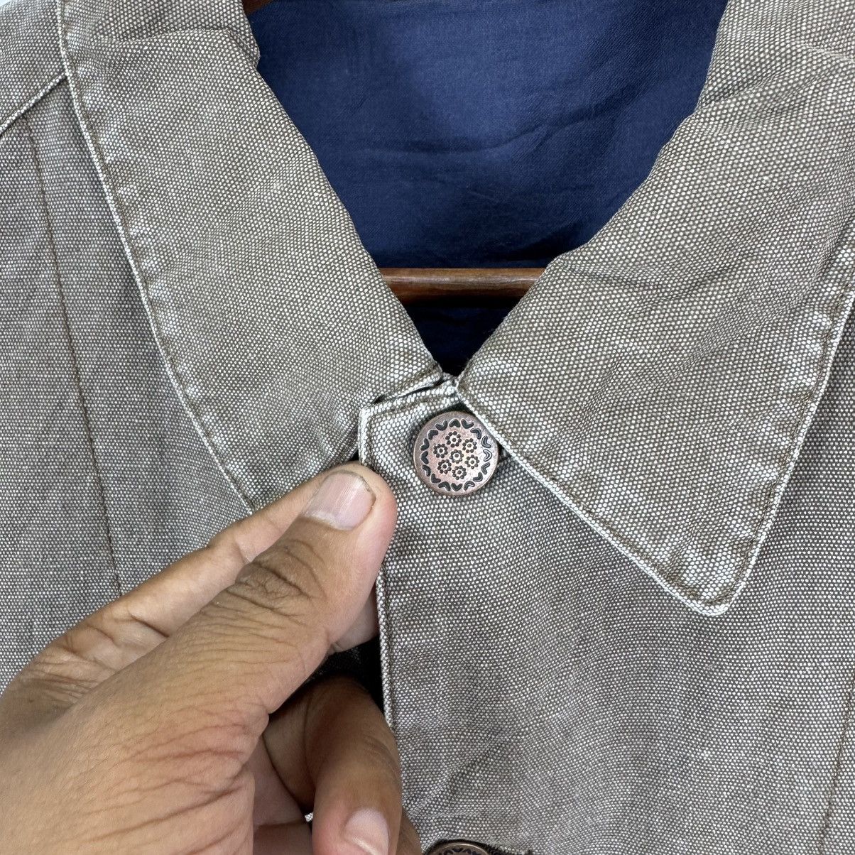 Vintage VINTAGE UNKNOW BRAND WORKERS CHORE DENIM JACKET Size US M / EU 48-50 / 2 - 7 Thumbnail