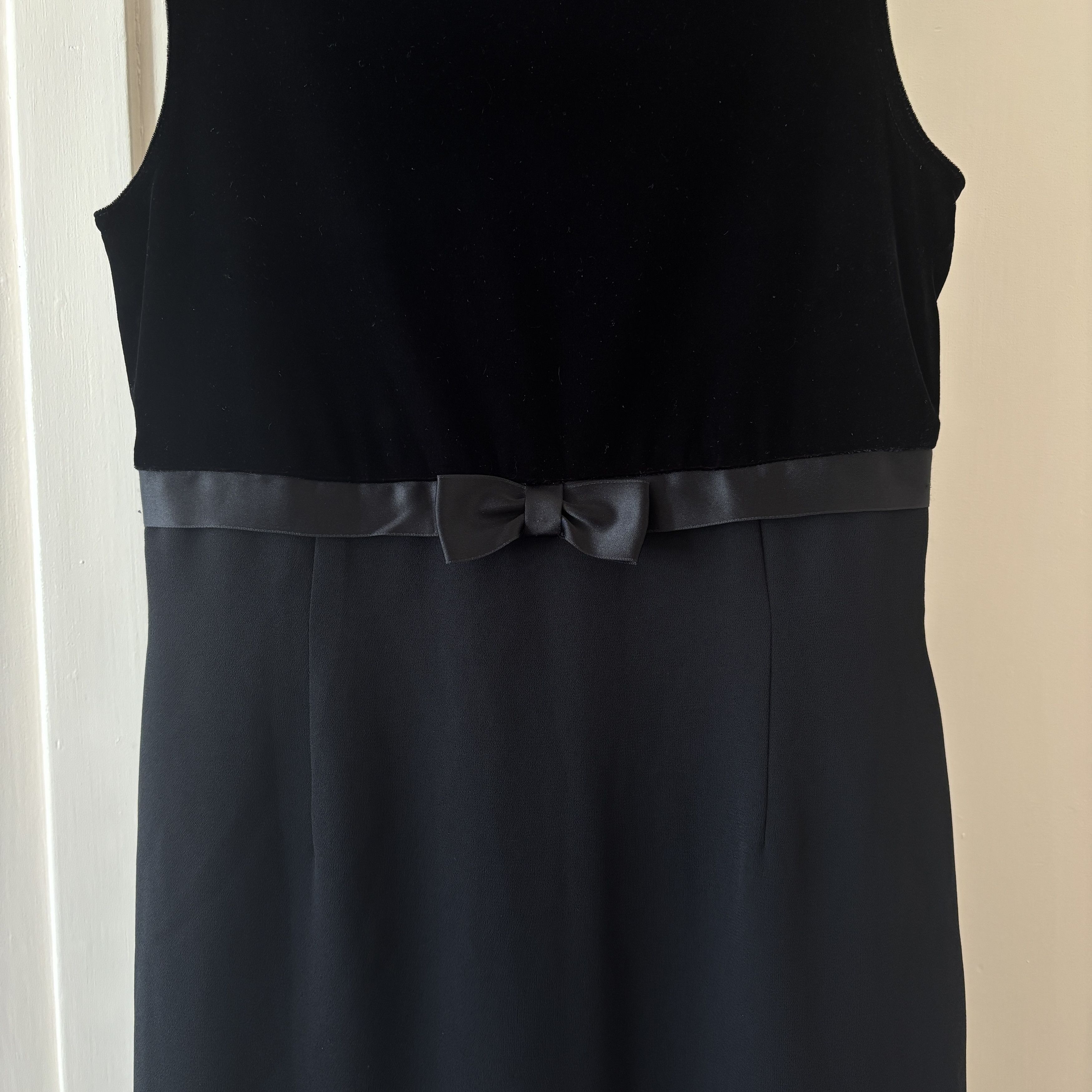 Ann Taylor 90s Vintage Ann Taylor 100% Silk Party Dress w/ Bow Size S / US 4 / IT 40 - 3 Thumbnail