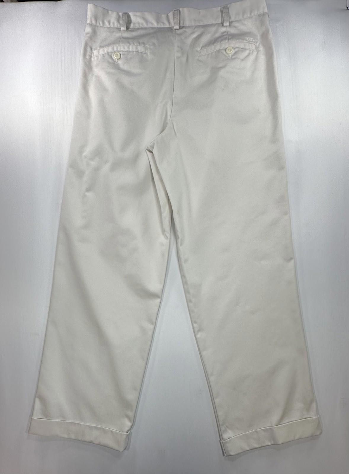 Izod Izod Pleated Cuffed Straight American Chinos Beige Men 34/30 Size US 34 / EU 50 - 2 Thumbnail