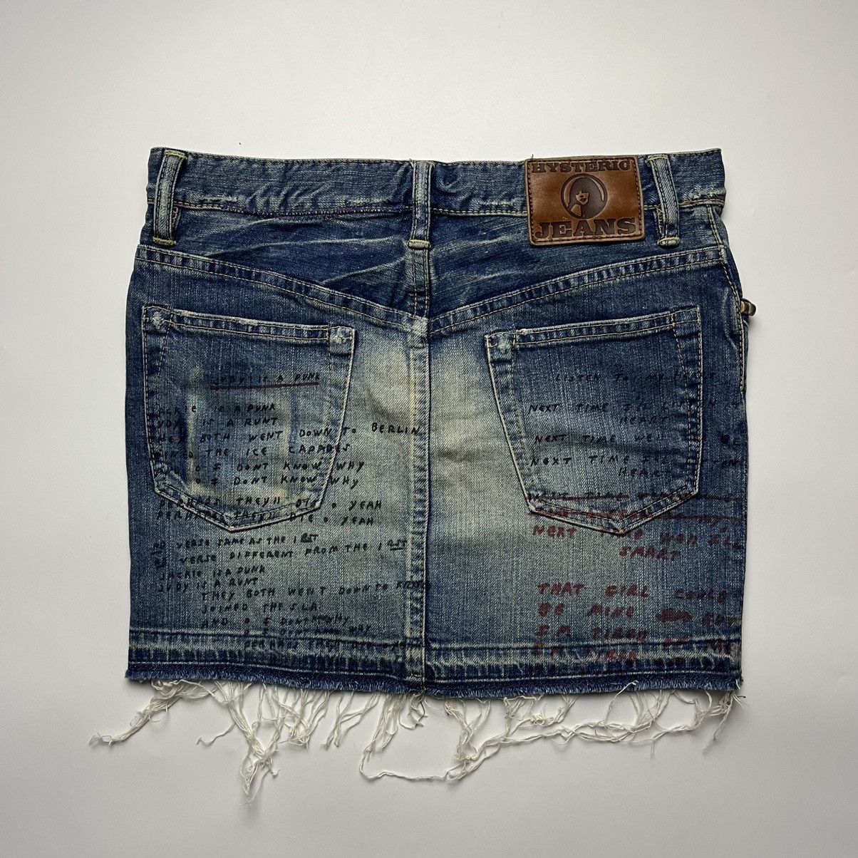 Hysteric Glamour Hysteric Glamour x Ramones Blitzkrieg Bop Studded Mini Skirt Size 29" - 2 Thumbnail