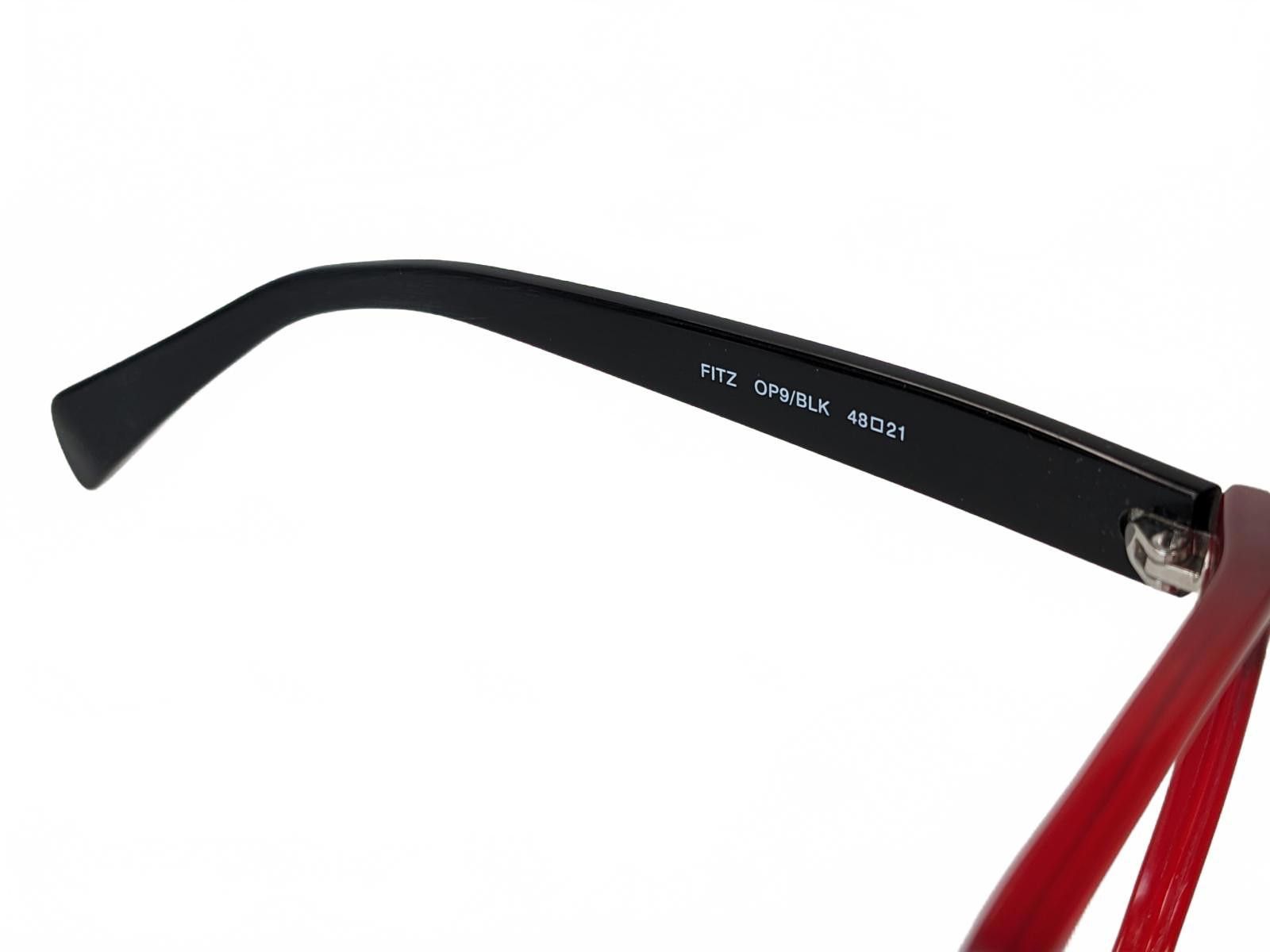 Other Anglo-American Optical U.K. Fitz OP9/BLK Eyeglasses Ruby Red Size ONE SIZE - 7 Thumbnail